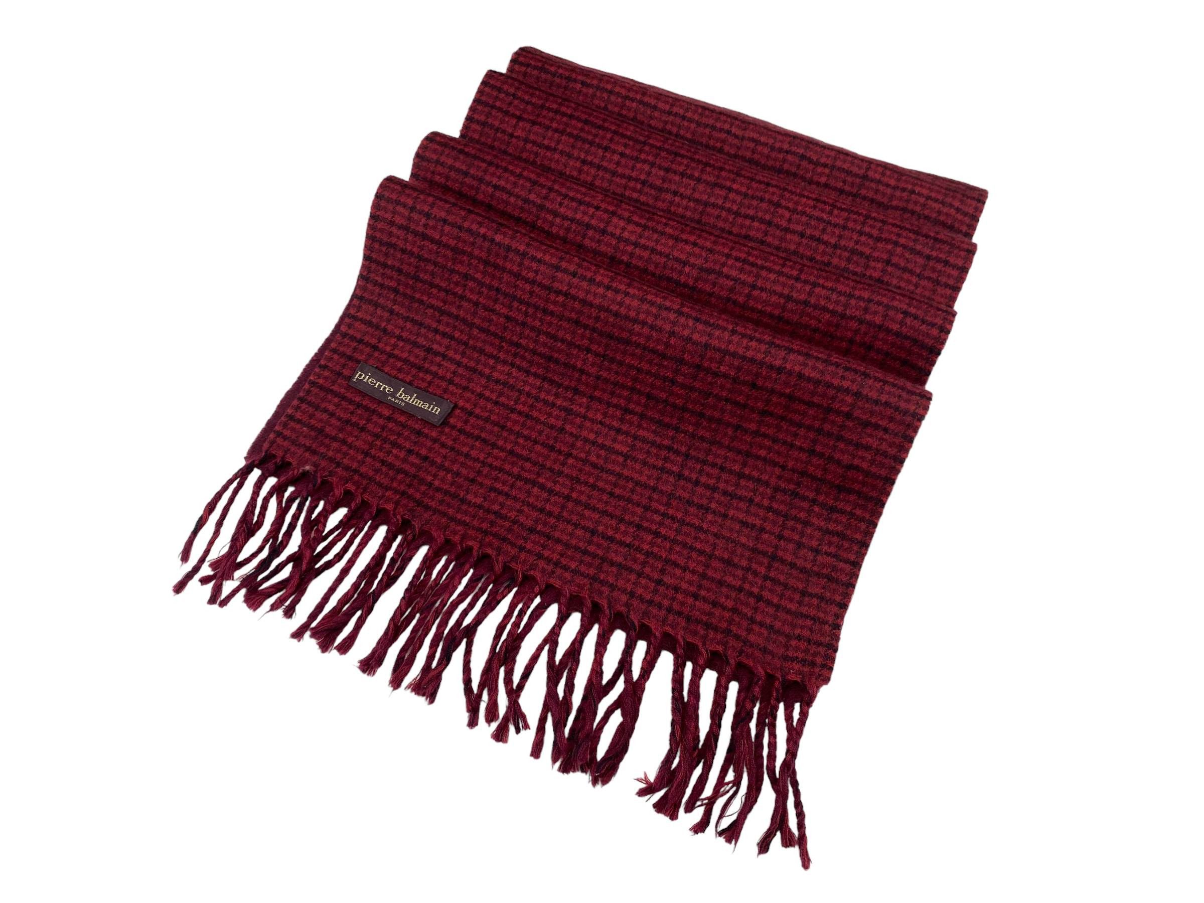 Pierre Balmain × Vintage Pierre Balmain Paris small Checkered Vintage Scarf Size ONE SIZE - 6 Thumbnail