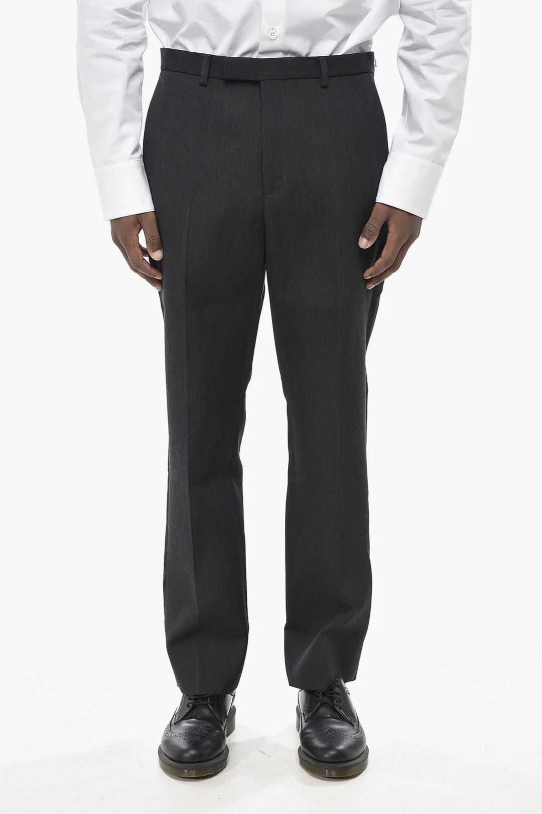 Gucci og1mm0426 Regular-Waist Wool Pant in Grey Size US 34 / EU 50 - 1 Thumbnail