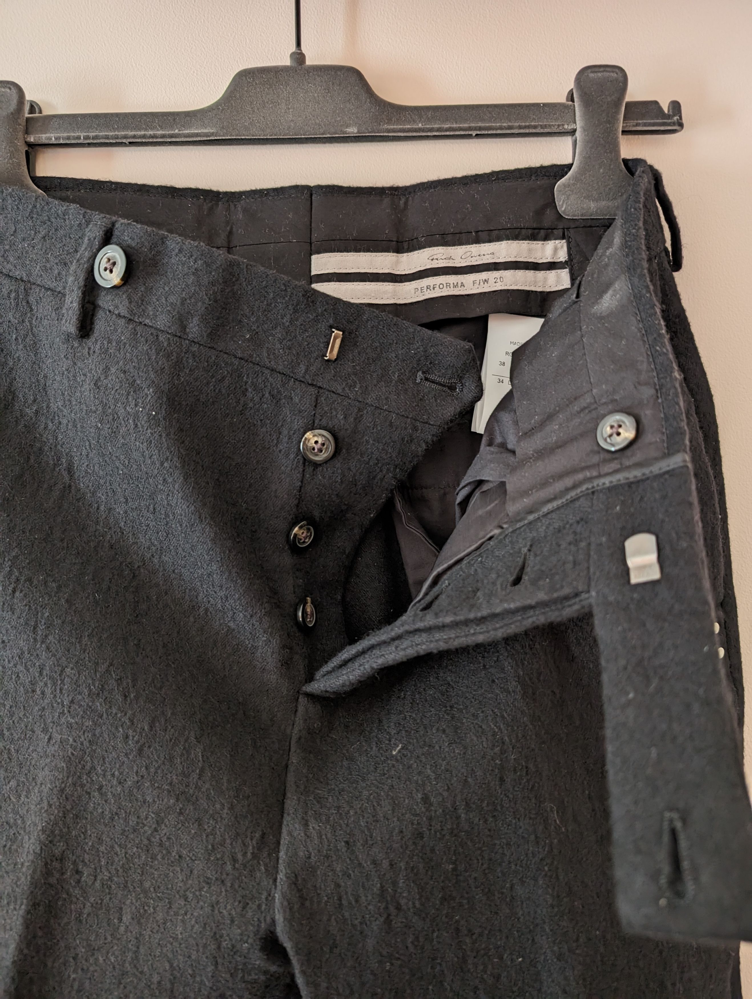 Rick Owens FW20 Sample Austin Trousers Size US 26 / EU 42 - 3 Thumbnail
