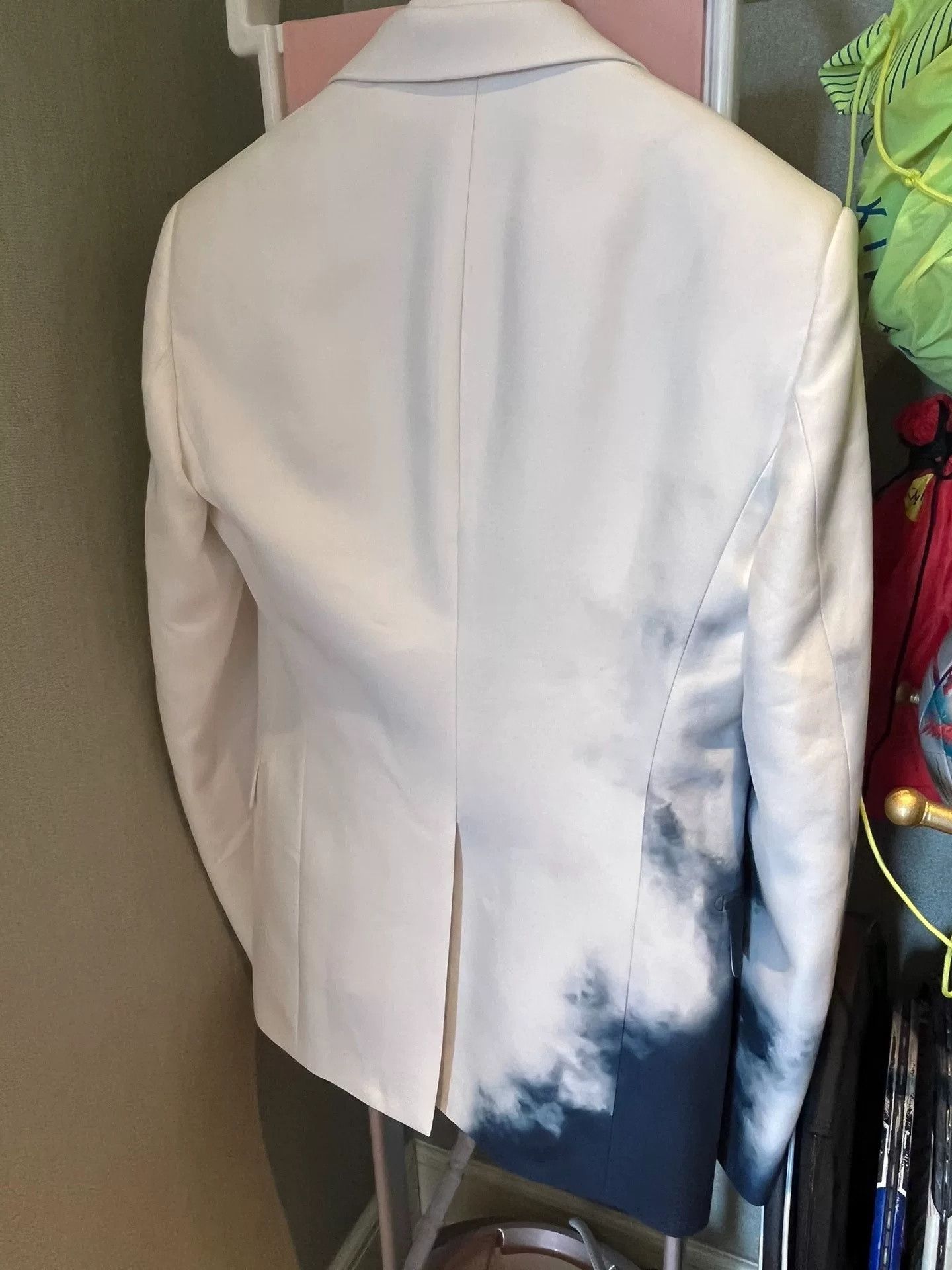 Alexander McQueen Alexander McQueen Blue White Tie-Dye Suit Set Size US S / EU 44-46 / 1 - 4 Thumbnail