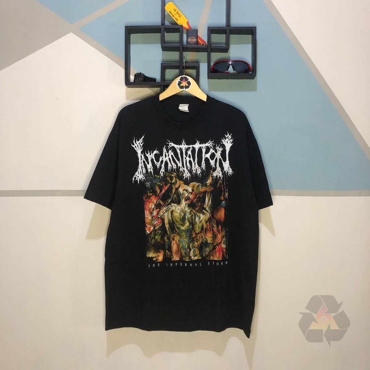 Band Tees Rare Vintage Incantation The Infernal Storm T-Shirt Y2K Size US XL / EU 56 / 4 - 2 Thumbnail