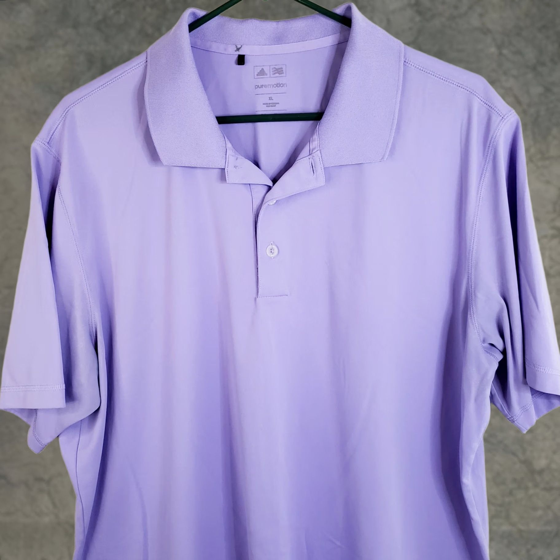 Adidas Adidas Puremotion Polo Shirt Mens XL Lavender Purple Short Sleeve Golf Casual Activewear Workwear Size US XL / EU 56 / 4 - 1 Thumbnail
