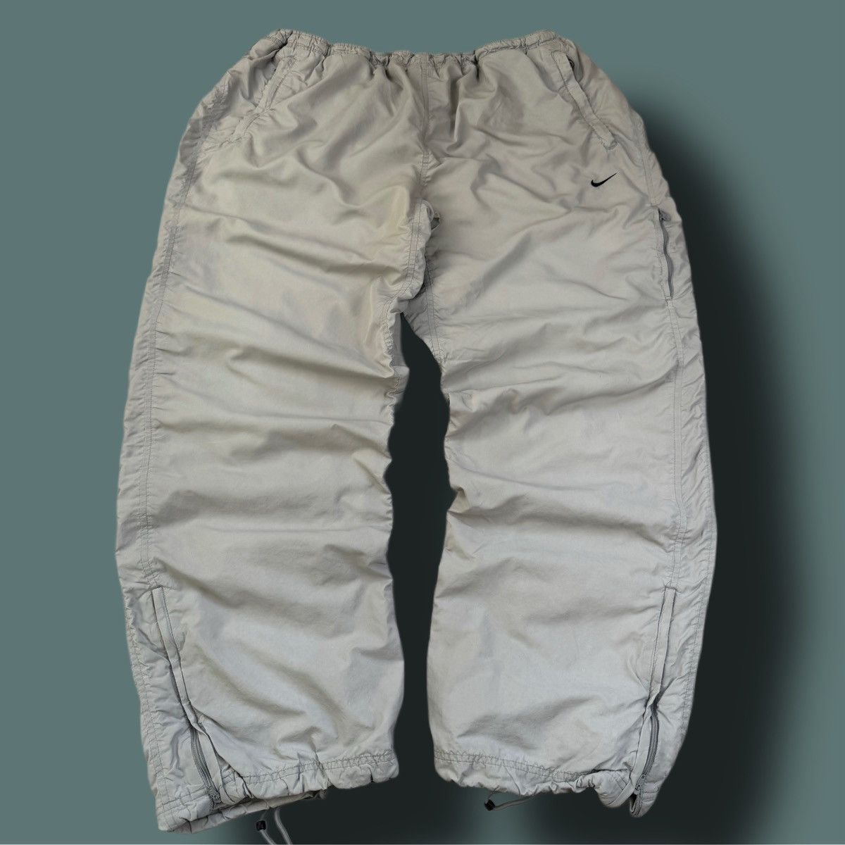 Nike × Vintage NIKE VINTAGE BASIC LOGO OVERSIZE BAGGY PANTS Size US 34 / EU 50 - 1 Thumbnail