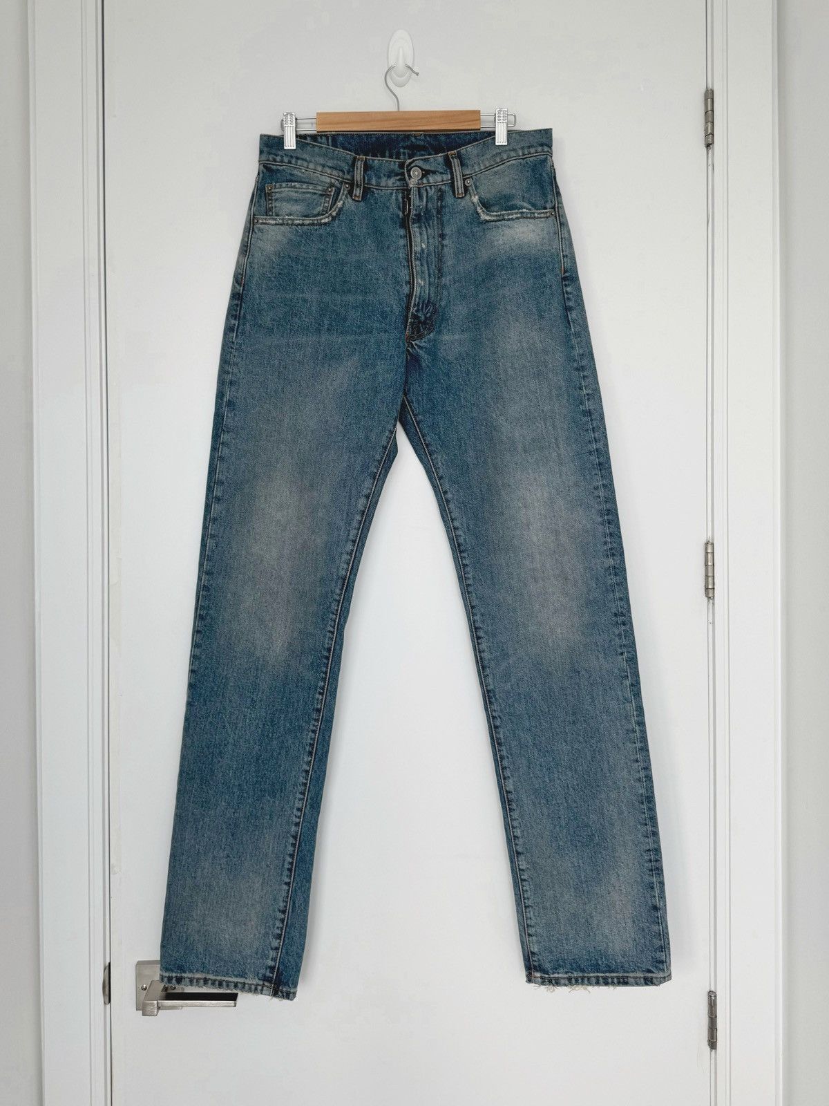 Maison Margiela Maison Margiela 14OZ Distressed Denim Jeans Heavyweight Size US 32 / EU 48 - 1 Thumbnail