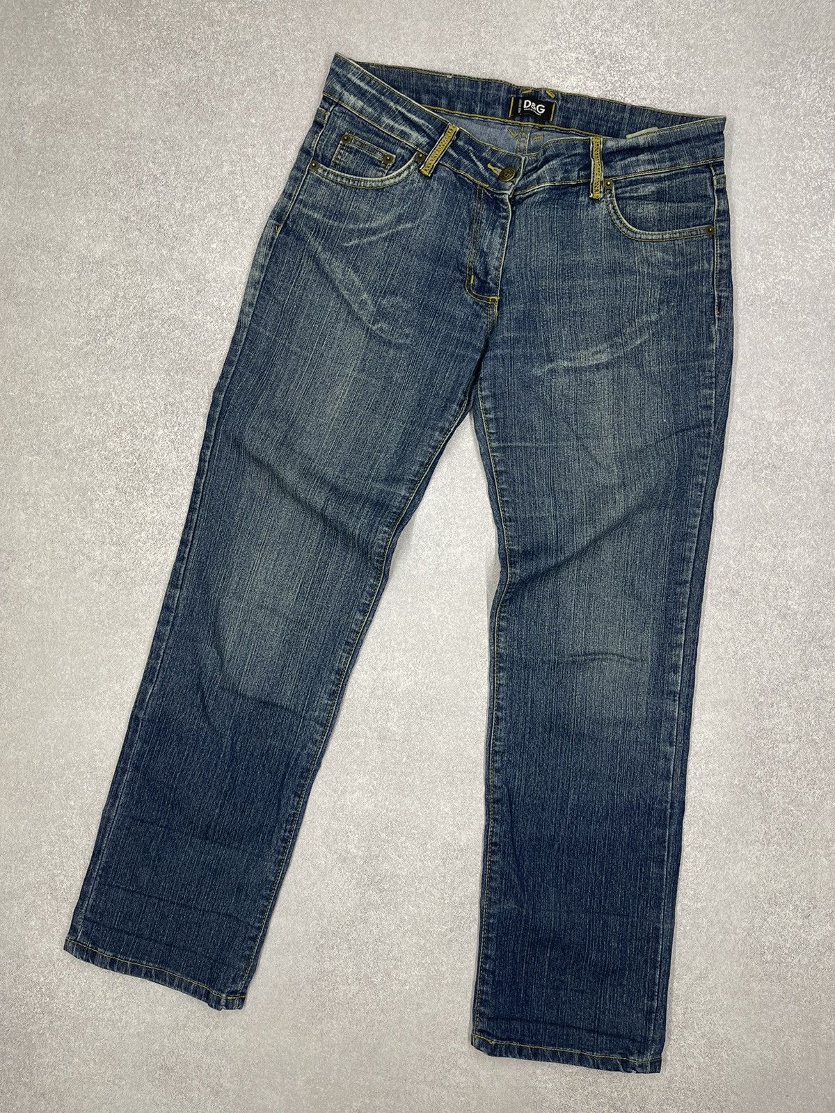 Dolce & Gabbana Vintage Dolce Gabbana Denim Jeans Big Logo Made in Italy Size 34" / US 12 / IT 48 - 6 Thumbnail