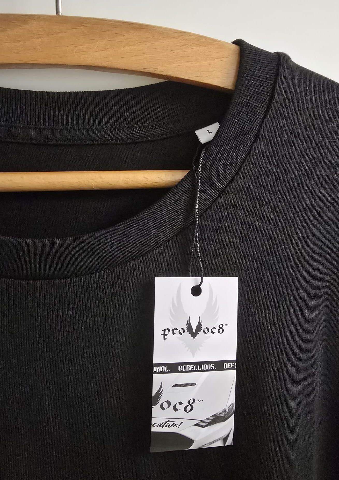 Designer provoc8™ T-Shirt - Unisex - 'The Dark Protocol' - Size L Size US L / EU 52-54 / 3 - 6 Thumbnail