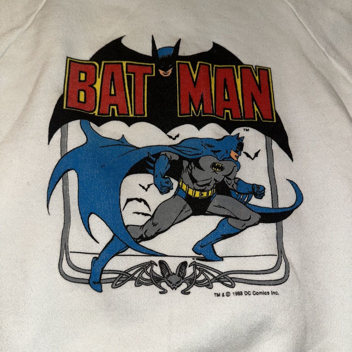 DC Comics × Vintage NOS Vintage Batman DC Comics 1988 Crewneck Sweatshirt Size US XXS / EU 40 - 4 Thumbnail