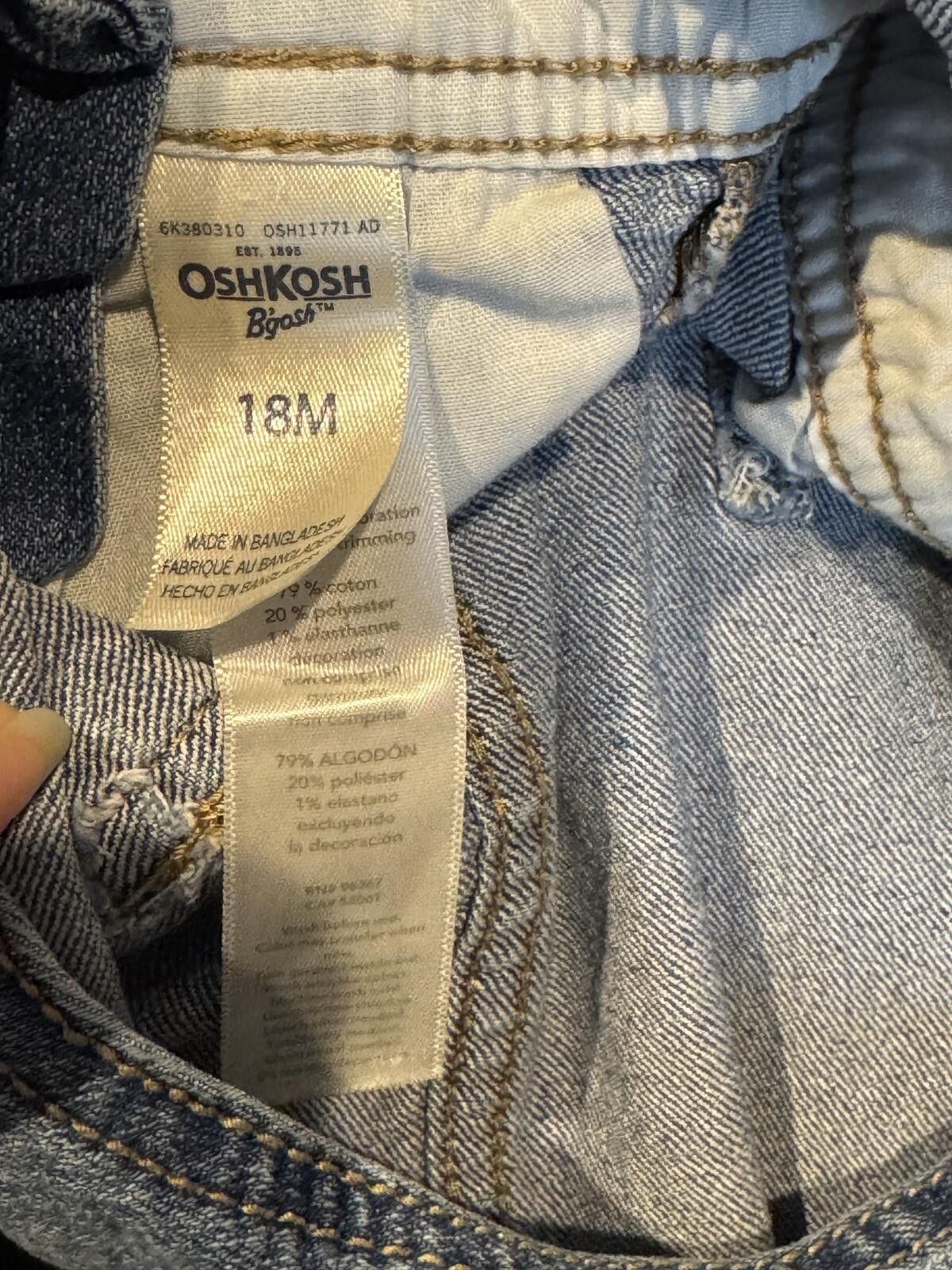 Other OshKosh B'gosh Denim Short Overalls for Kids Size ONE SIZE - 4 Thumbnail