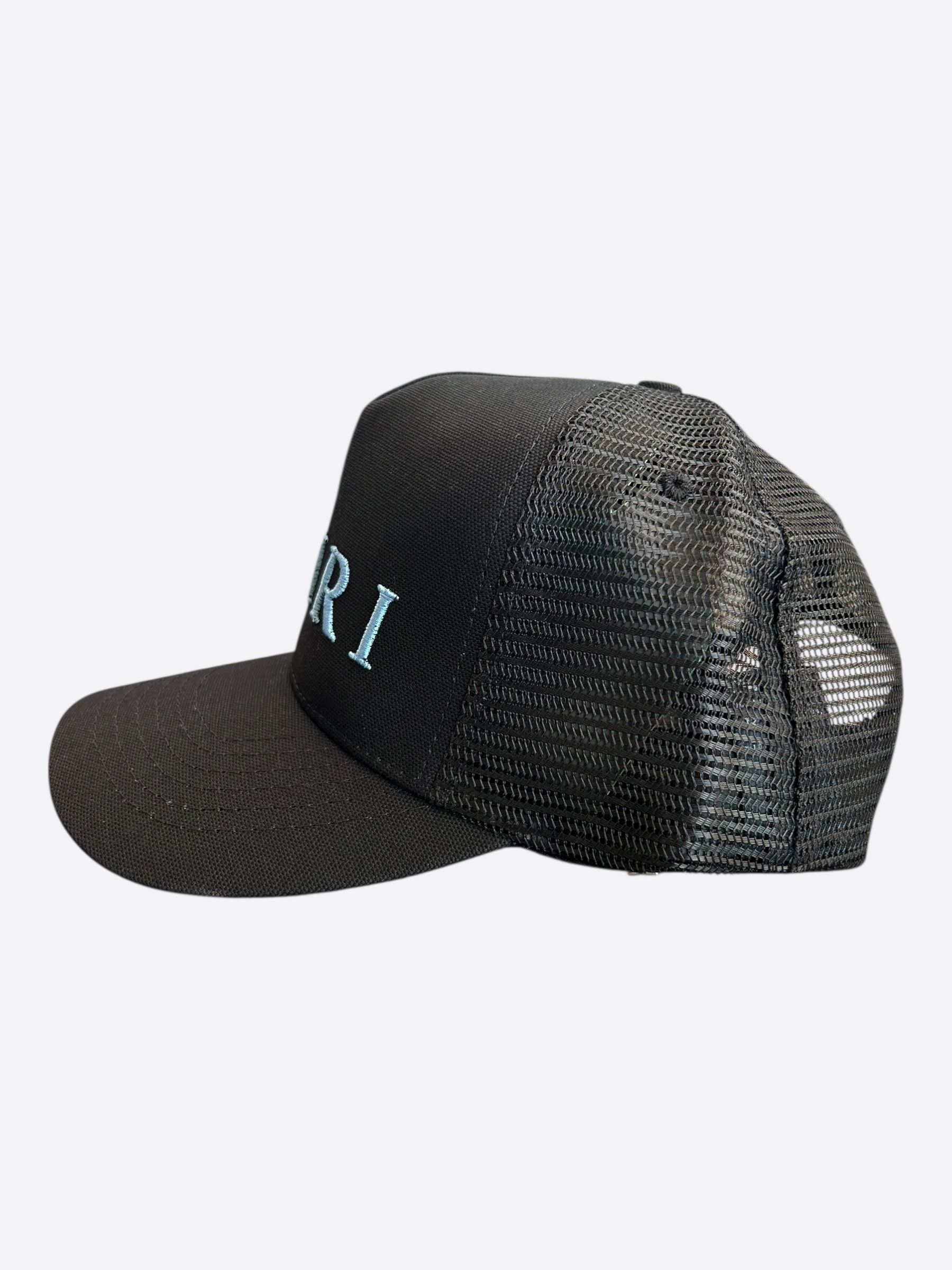 Amiri Amiri Black & Blue Logo Trucker Hat Size ONE SIZE - 4 Thumbnail