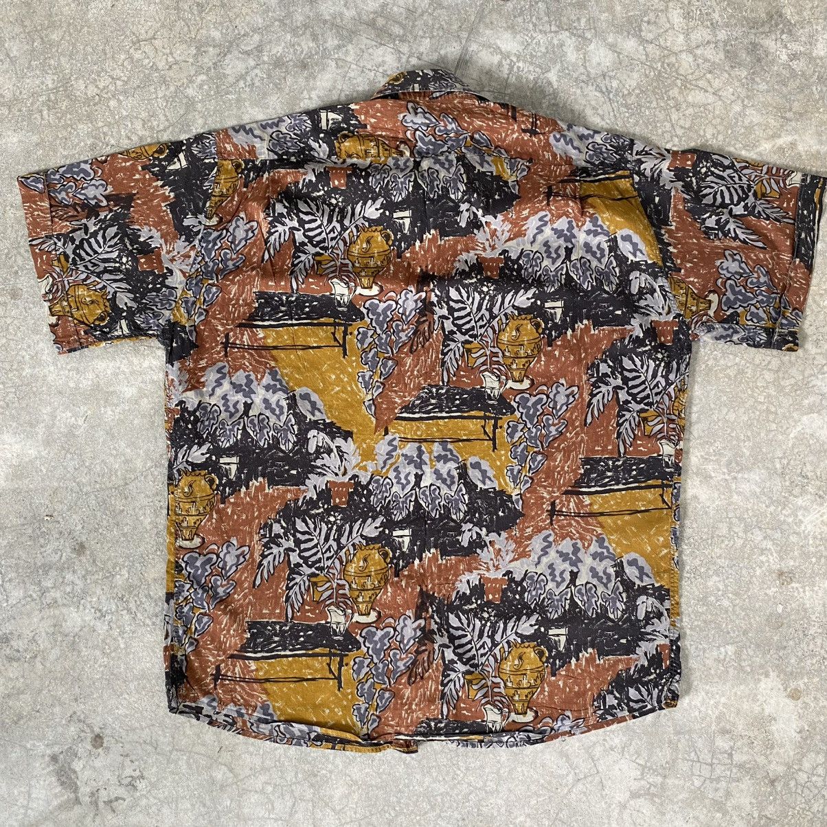 Yves Saint Laurent Vintage 90’s YSL Pour Homme Batik Abstract Button Ups Shirts Size US L / EU 52-54 / 3 - 13 Thumbnail