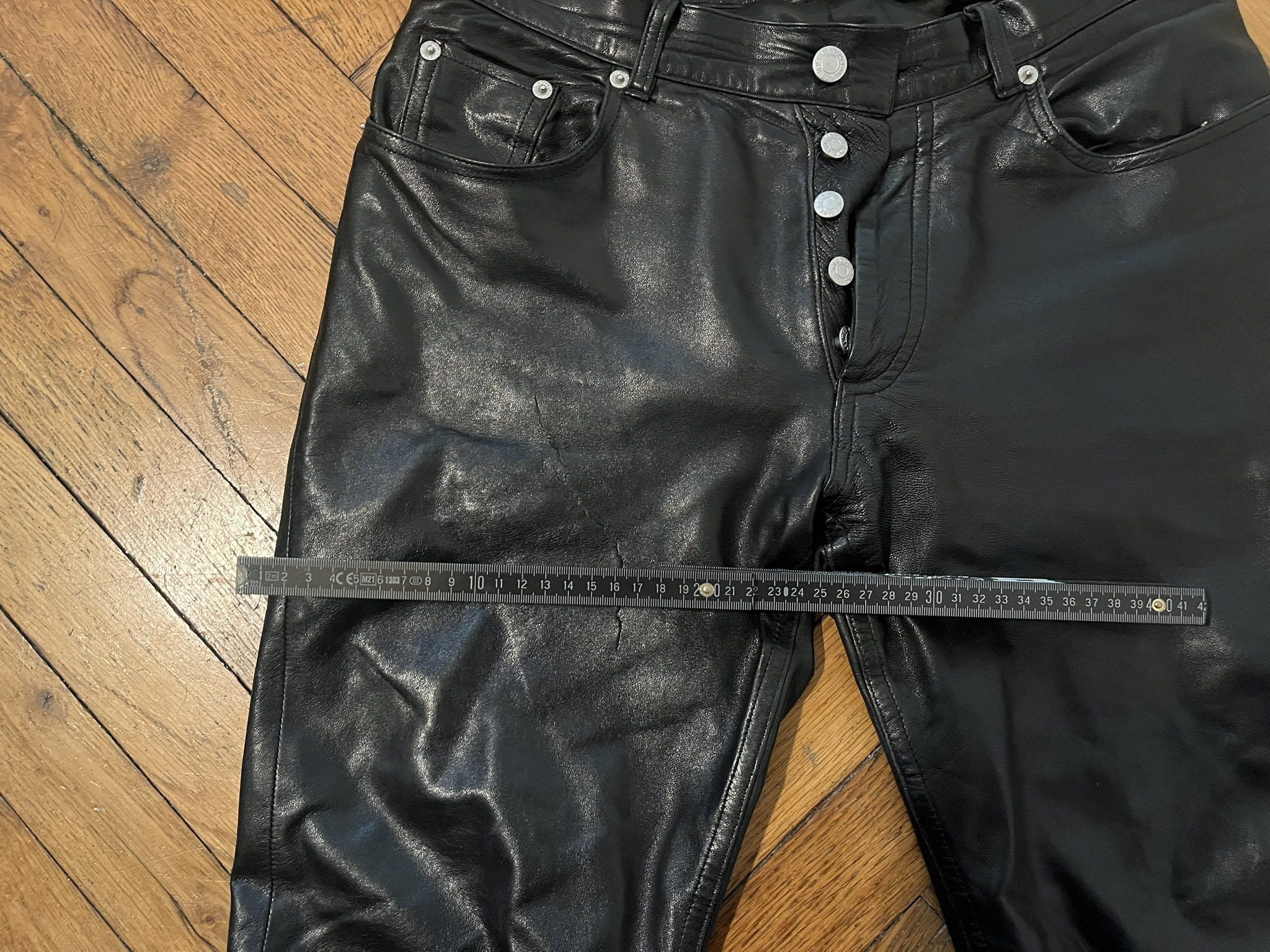 Helmut Lang OG Helmut Lang leather pant (1999) Size US 30 / EU 46 - 5 Thumbnail