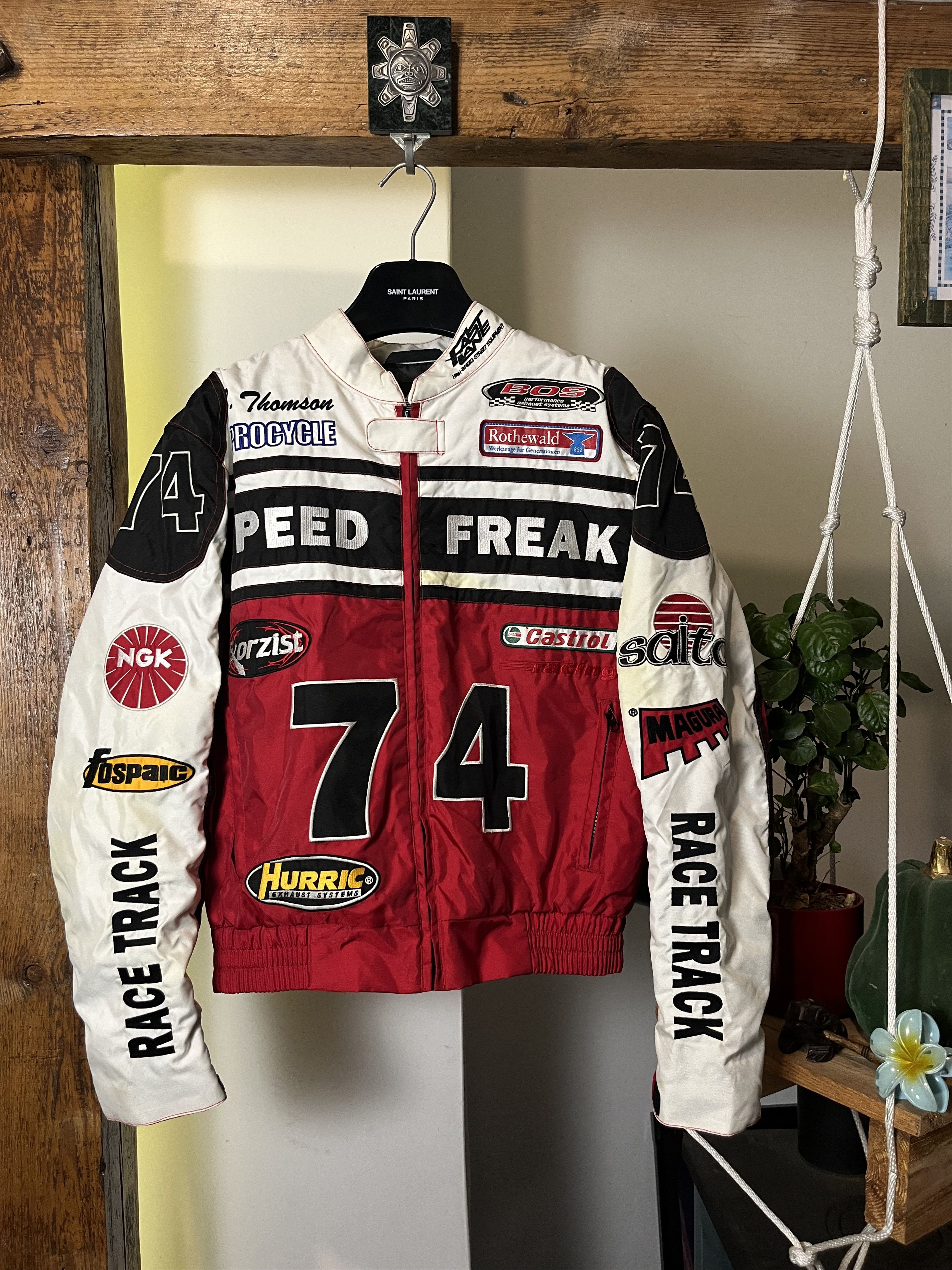 Vintage 90s SPEED FREAK #74 Fast Lane Racing Nascar Jacket Size US S / EU 44-46 / 1 - 1 Thumbnail