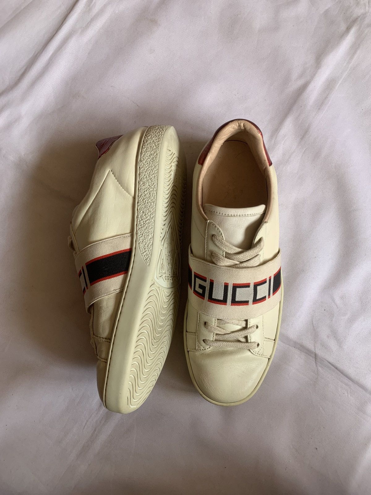 Gucci Gucci Ace Stripe Low Trainers Size US 5 / EU 37 - 8 Thumbnail