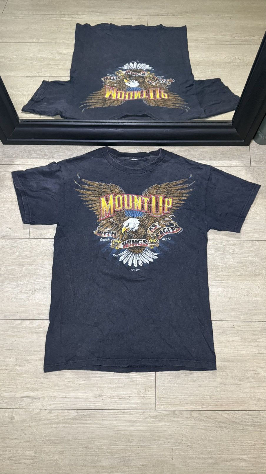 Harley Davidson Vintage / Y2K Mount Up Harley Davidson Style Eagle Shirt Size US S / EU 44-46 / 1 - 1 Thumbnail