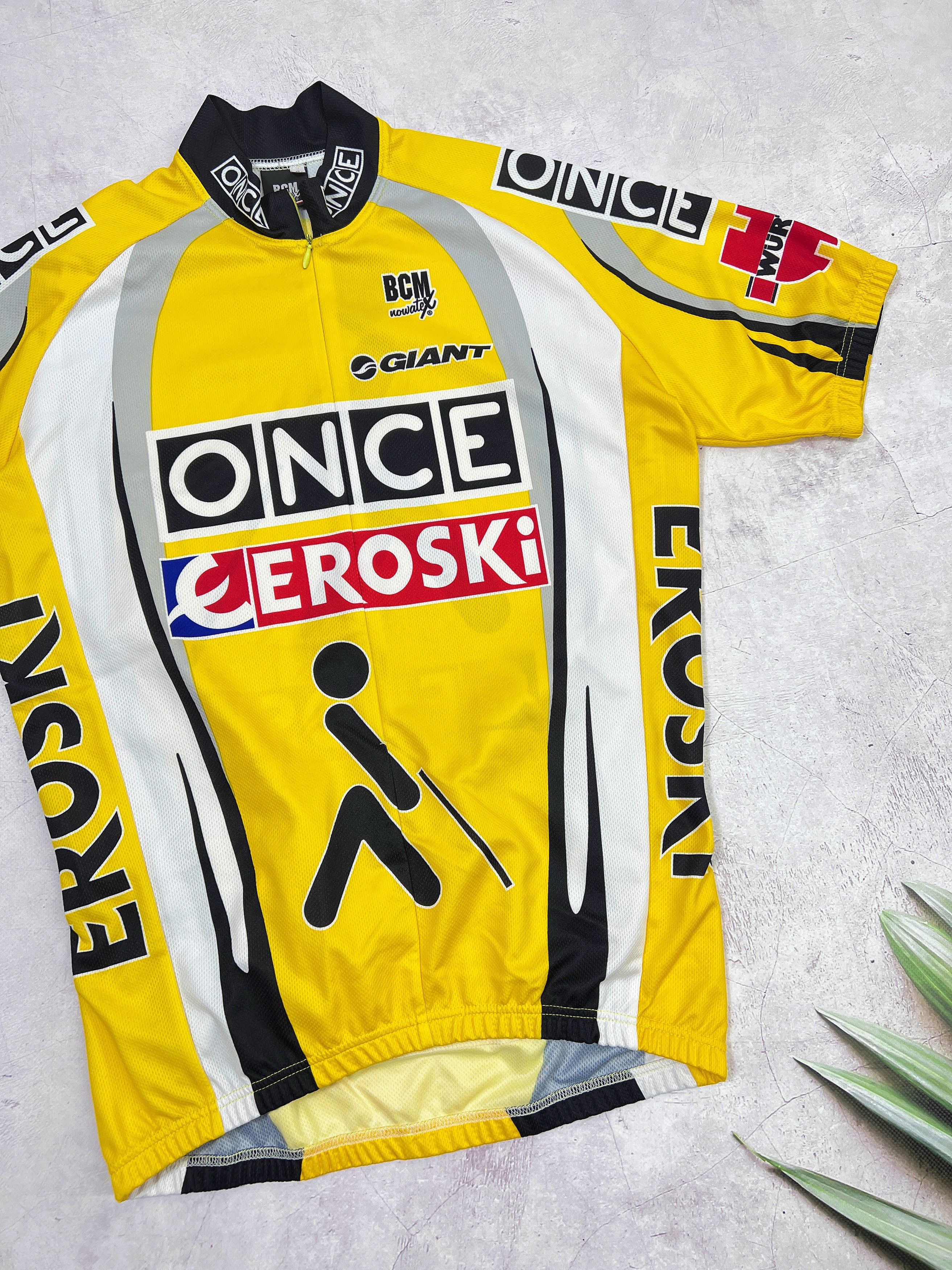 Sports Specialties × Vintage BMC Once Eroski Cycling Jersey Giant 3/4 zip Size US M / EU 48-50 / 2 - 3 Thumbnail