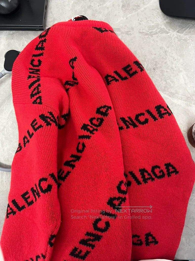 Balenciaga Balenciaga Red bulletproof sweater, size XS Size US XS / EU 42 / 0 - 6 Thumbnail