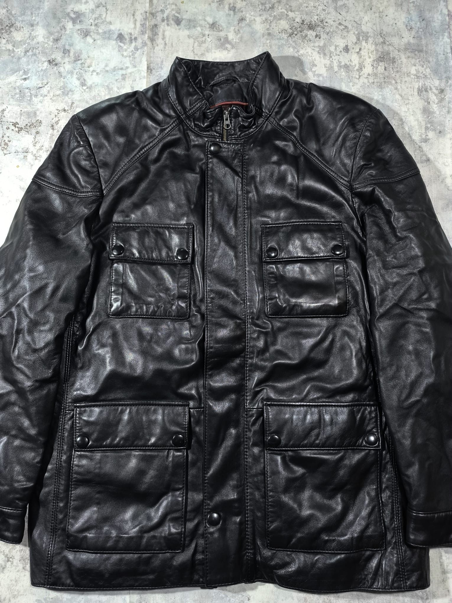Other Vintage Emildo Tucci Luxury Leather Jacket Coat Size US XL / EU 56 / 4 - 6 Thumbnail