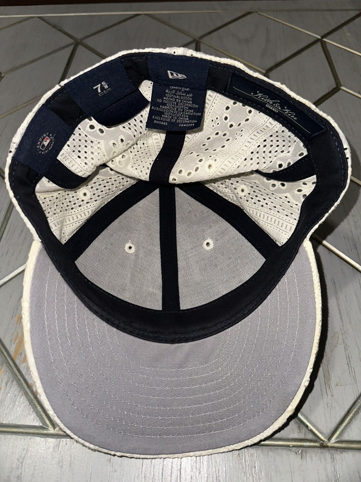 Kith × New Era × New York Yankees Kith Yankess Cotton Eyelet Low Profile 7 5/8 Size ONE SIZE - 4 Thumbnail