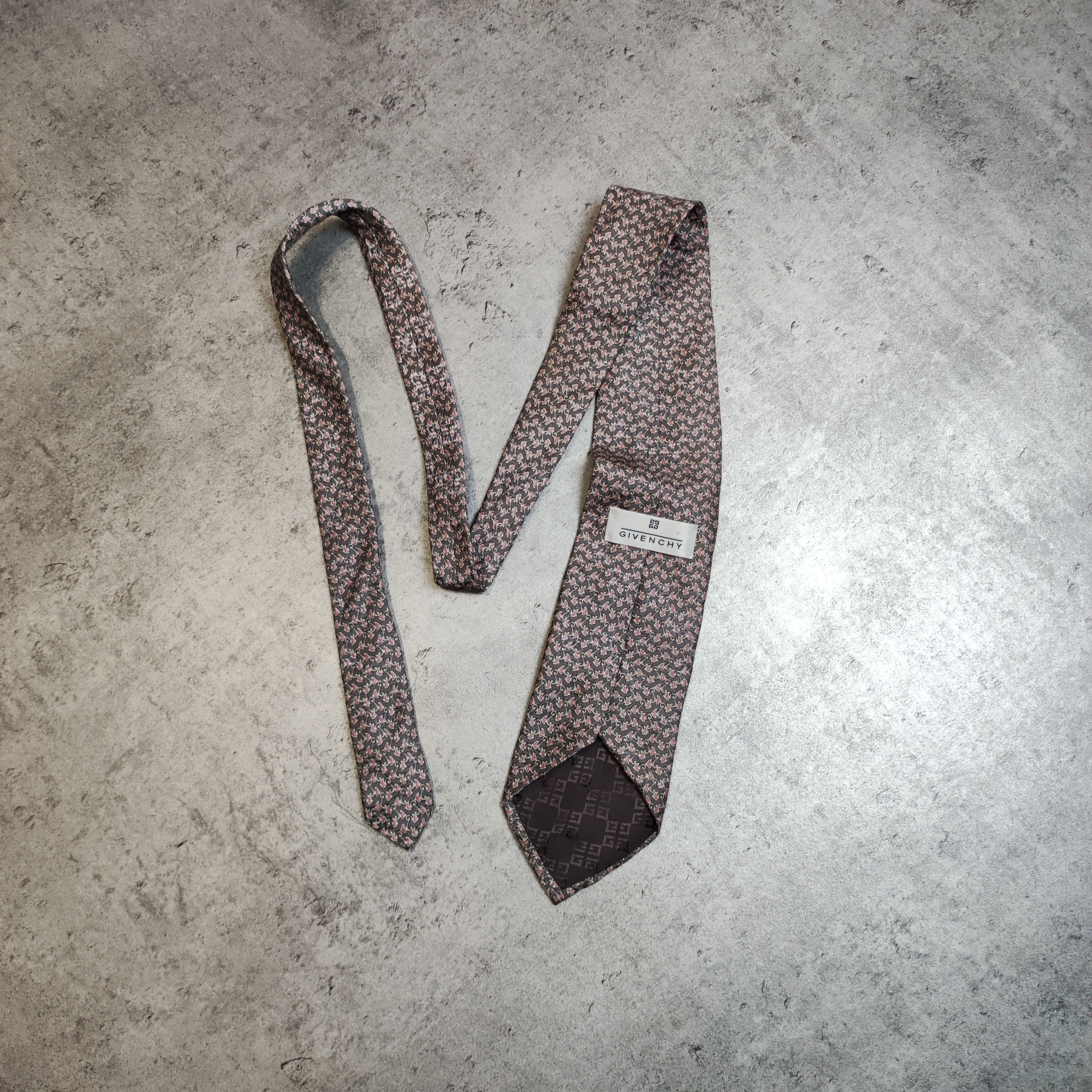 Givenchy × Vintage RARE 90s Givenchy Paris Cravatte Silk Vintage Tie Size ONE SIZE - 1 Thumbnail