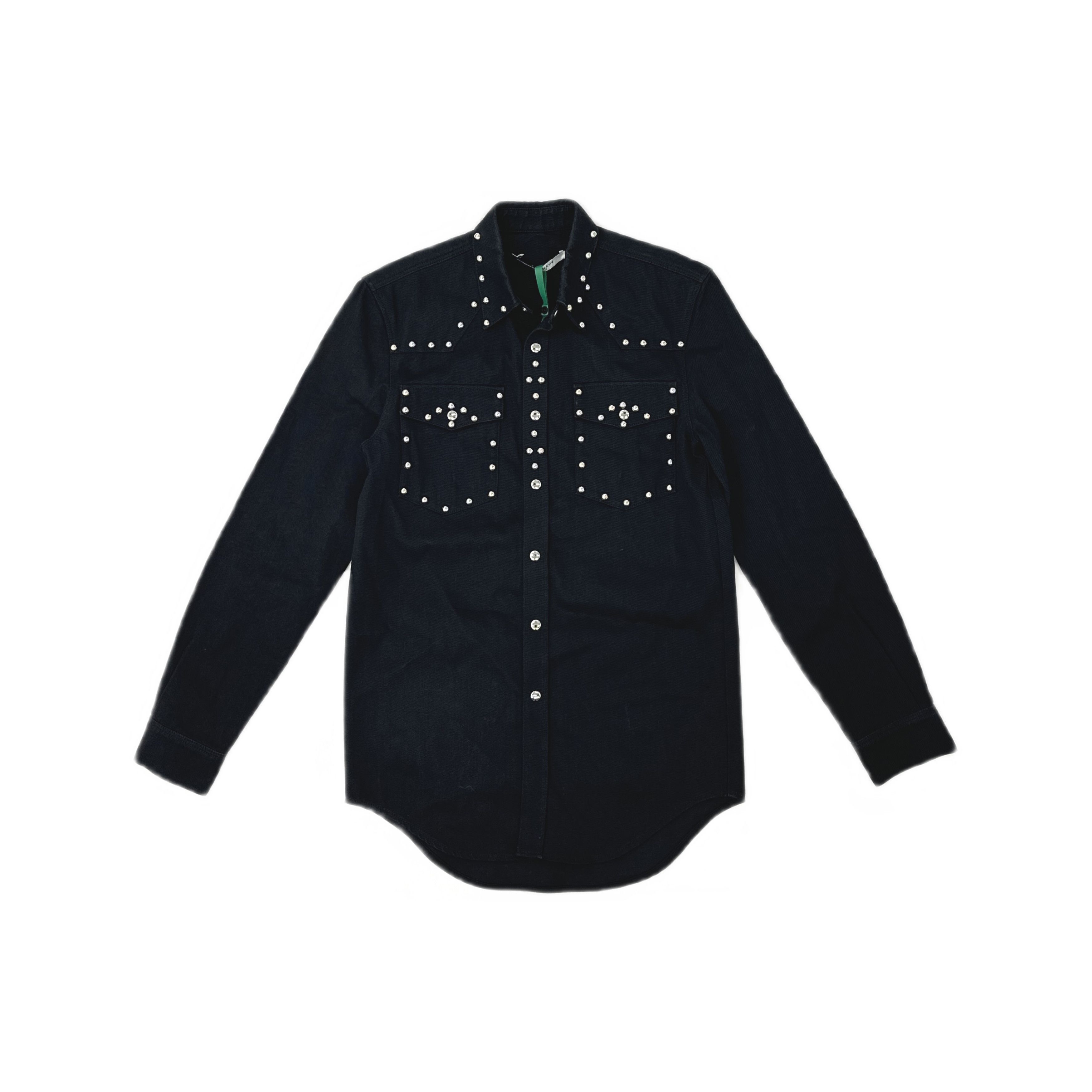Givenchy Givenchy Studded Denim Button Up Shirt Size XS Size US XS / EU 42 / 0 - 1 Thumbnail