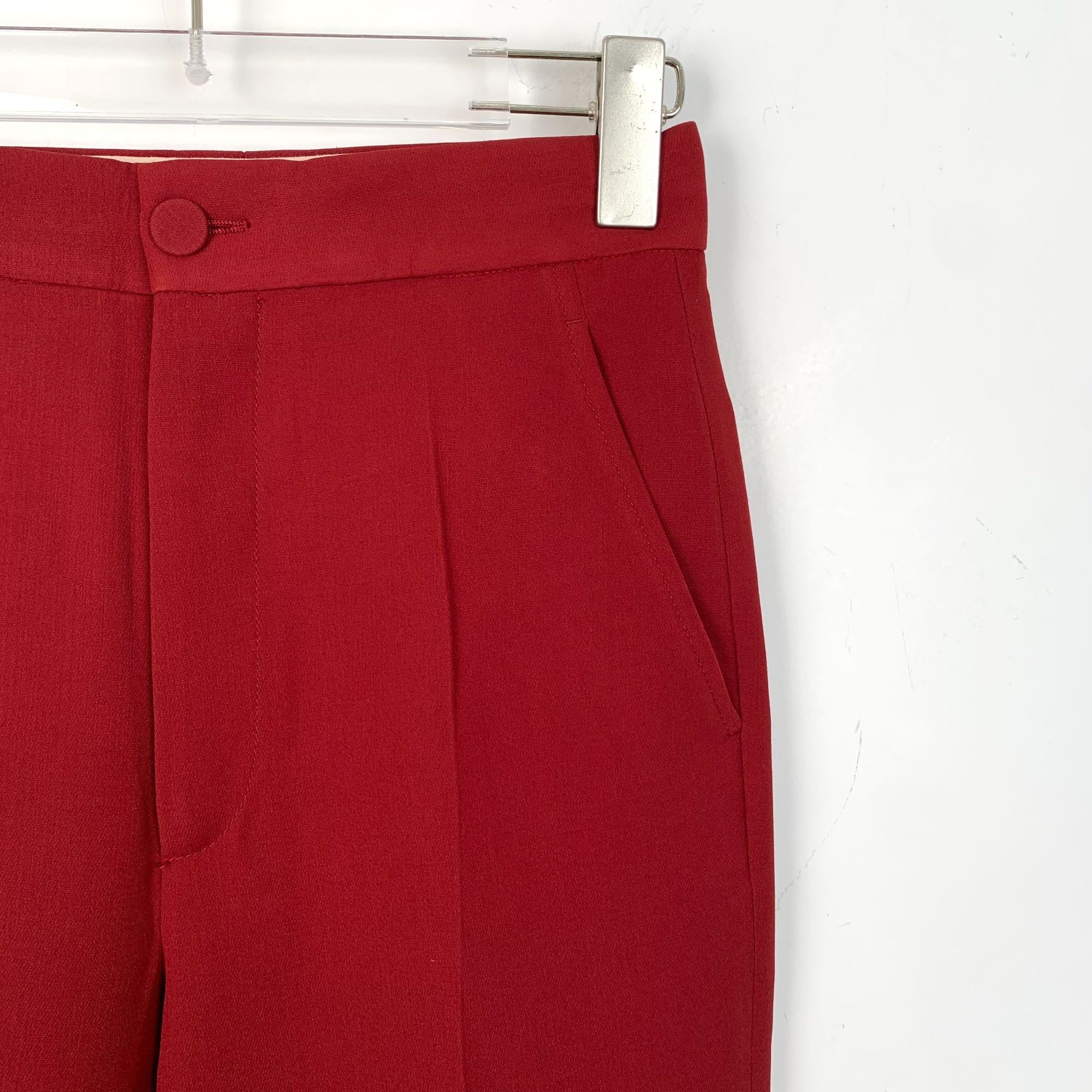 Gucci Gucci Red Silk Casual Suit Trousers (XS) Size 33" - 6 Thumbnail