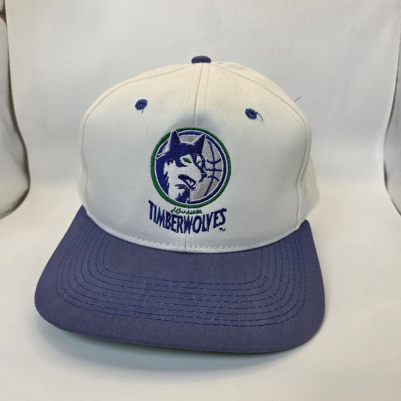 Vintage Minnesota Timberwolves Vintage Snapback Hat BD&A 1990s Size ONE SIZE - 1 Thumbnail