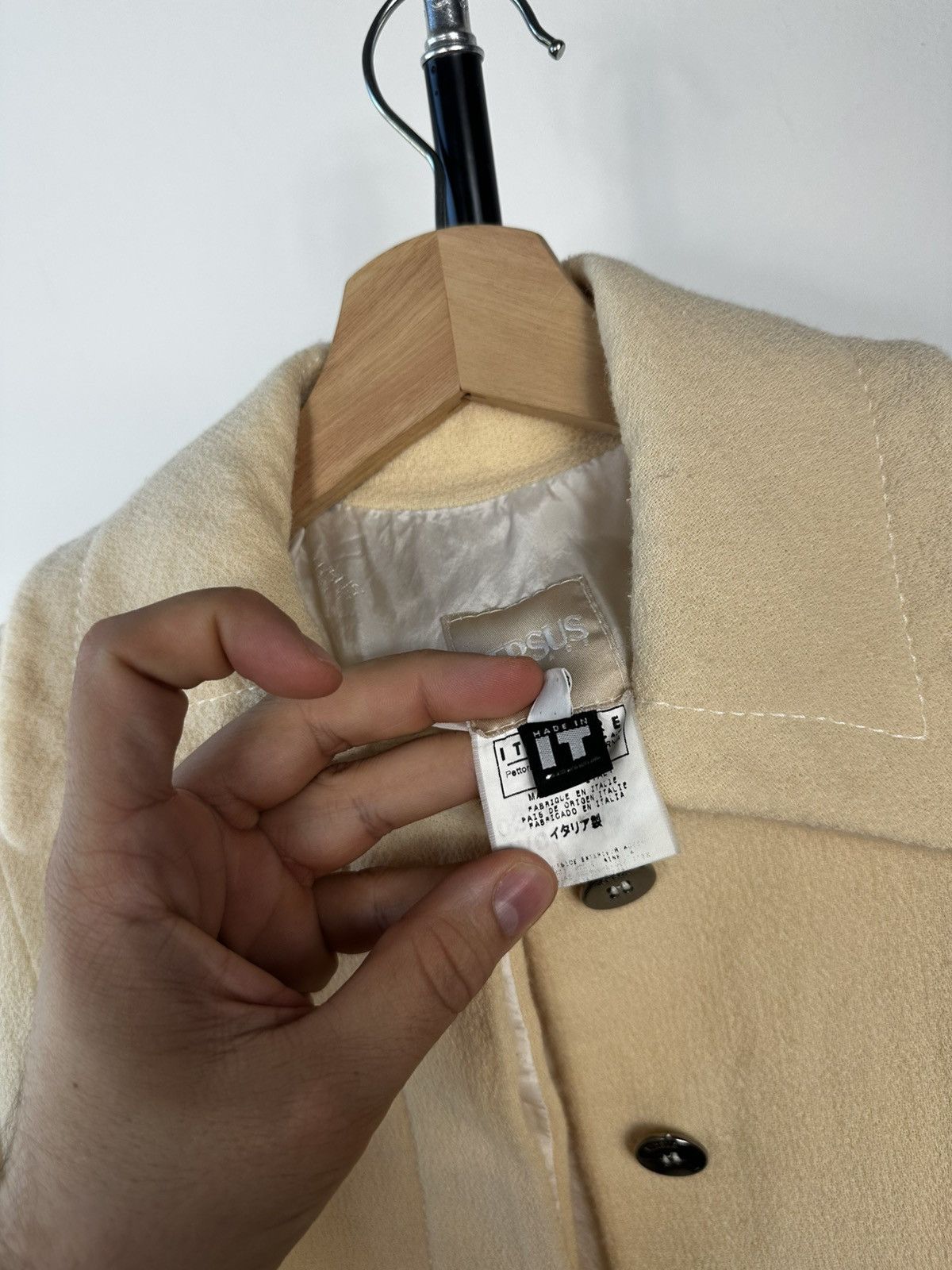 Versus Vintage Versus Versace Wool Jacket Cream/Off-White Size S / US 4 / IT 40 - 8 Thumbnail