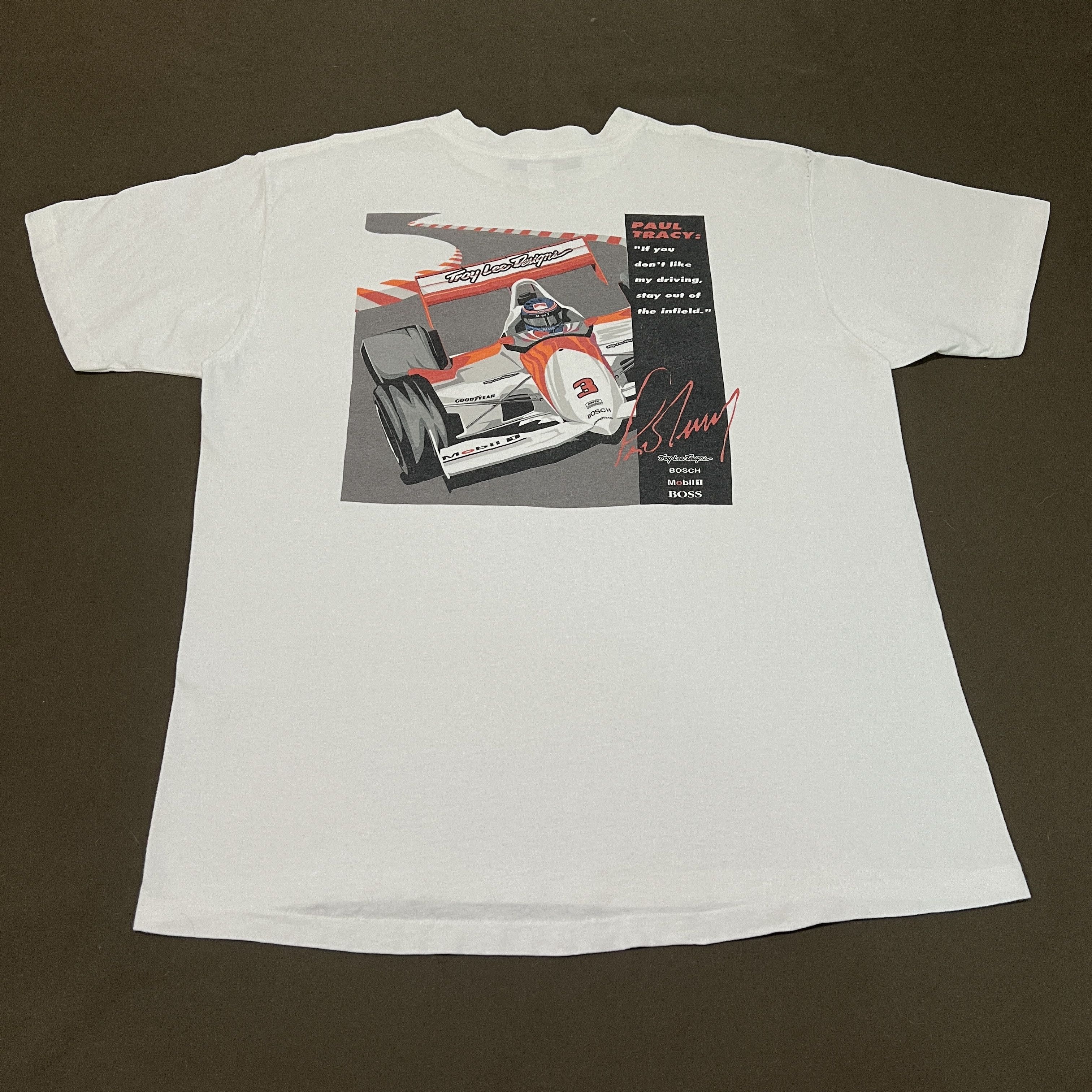 Formula 1 × Vintage Vintage 90s troy lee designs x Paul Tracy Tee XL Formula 1 Size US XL / EU 56 / 4 - 1 Thumbnail