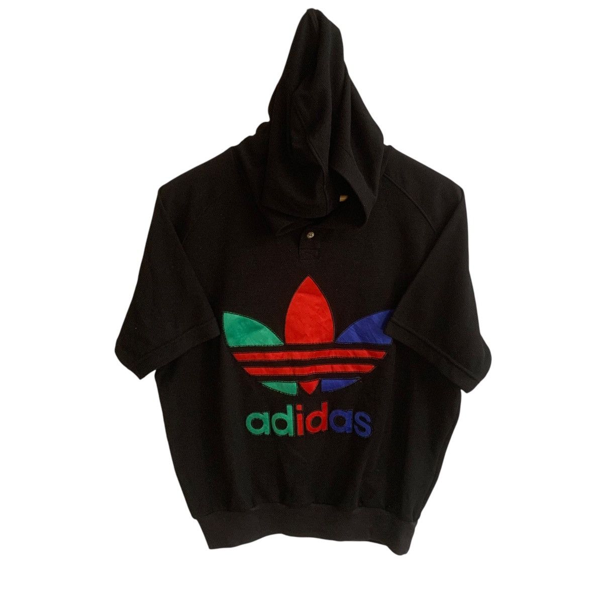 Vintage Adidas Adidas Trefoil Hoodie Multicolor Adidas Rare