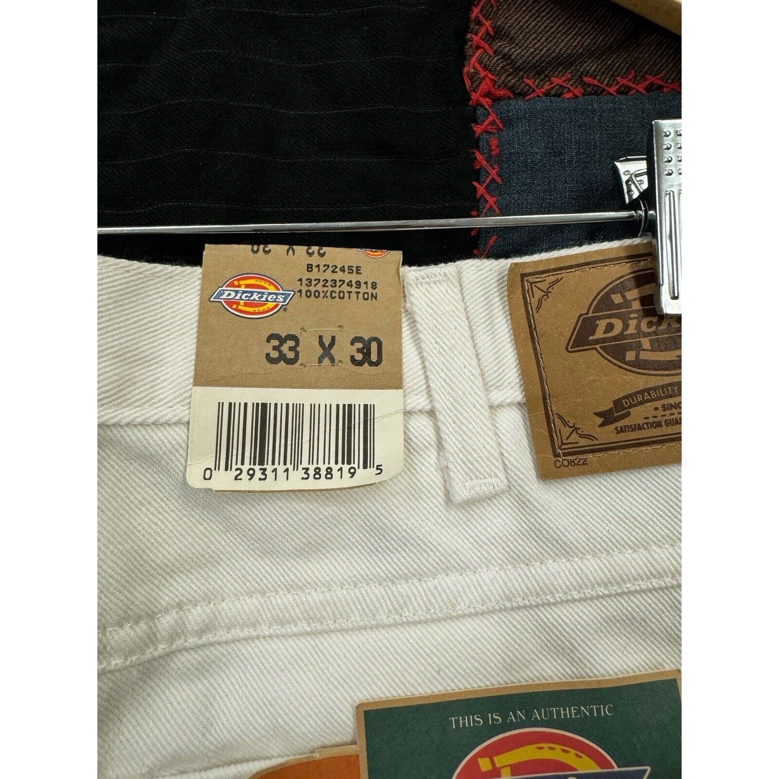 Dickies Deadstock 90s Dickies White Carpenter Painter Pant W33 X L30 Size US 33 - 4 Thumbnail