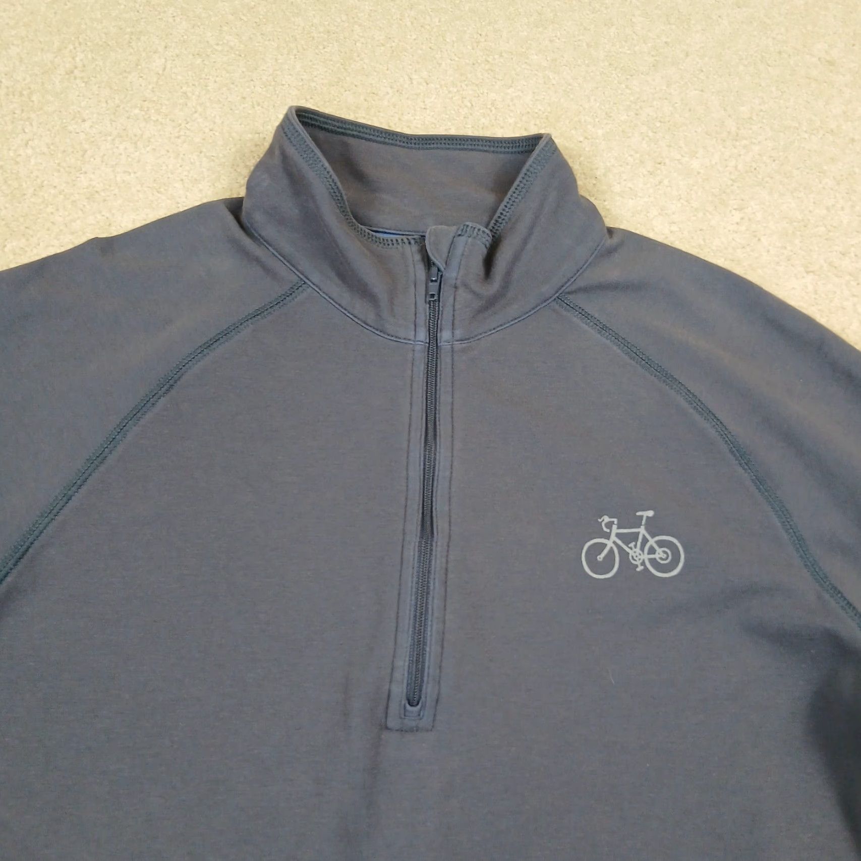 Life is Good Life Is Good 1/4 Zip Pullover Mens Medium Blue Bikes Bicycles Casual Shirt Sports Outdoor Size US M / EU 48-50 / 2 - 2 Thumbnail