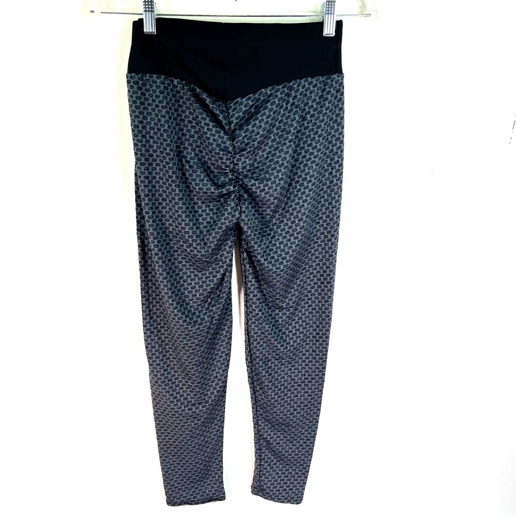Vintage Women Butt Lift Leggings SZ S Anti-Cellulite High Waist Push Up Yoga Pants Shirt? Size 28" / US 6 / IT 42 - 6 Thumbnail