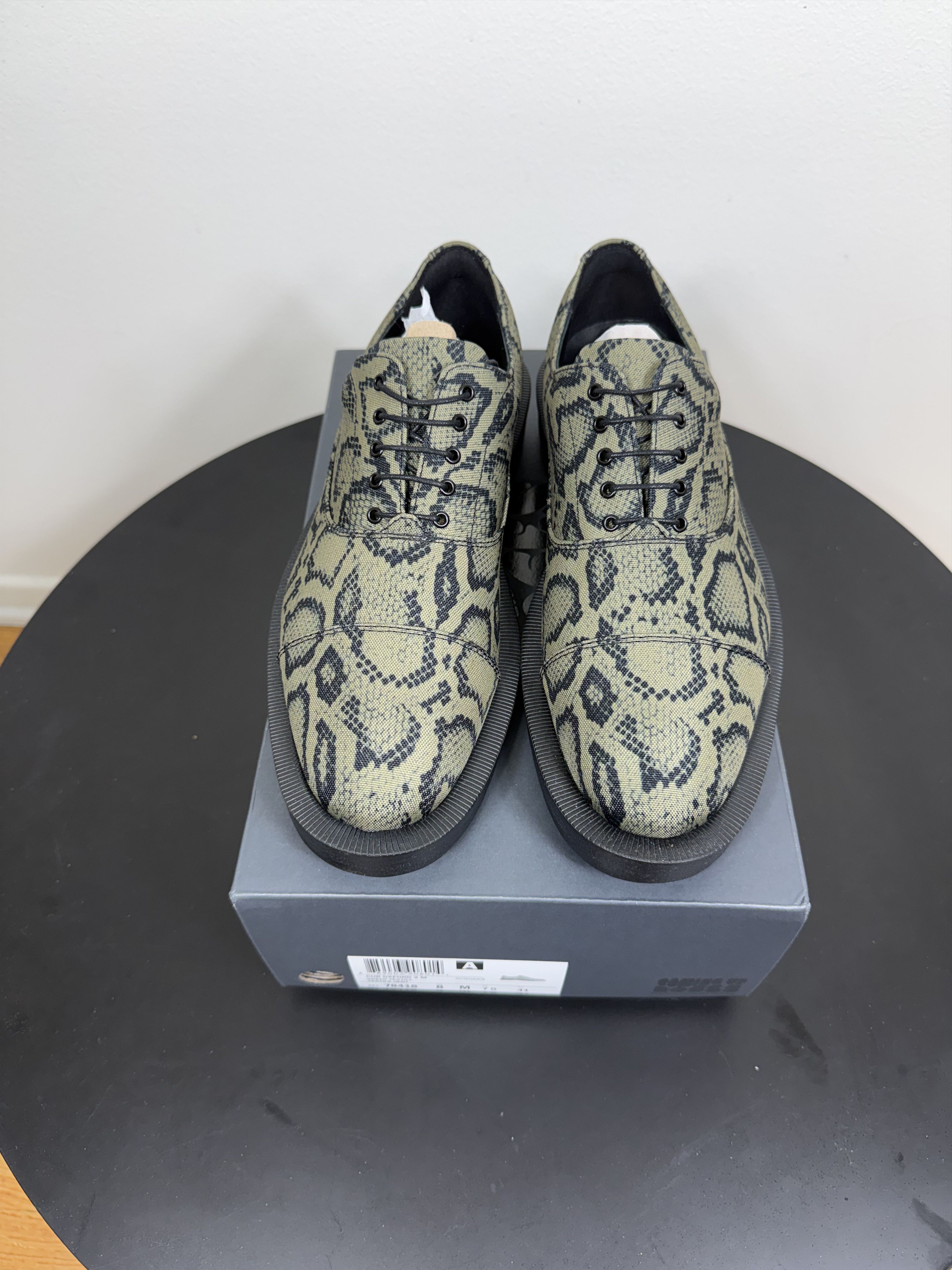 Clarks × Martine Rose Clarks Collab Green Snake Pattern Oxfords Size US 8 / EU 41 - 2 Thumbnail