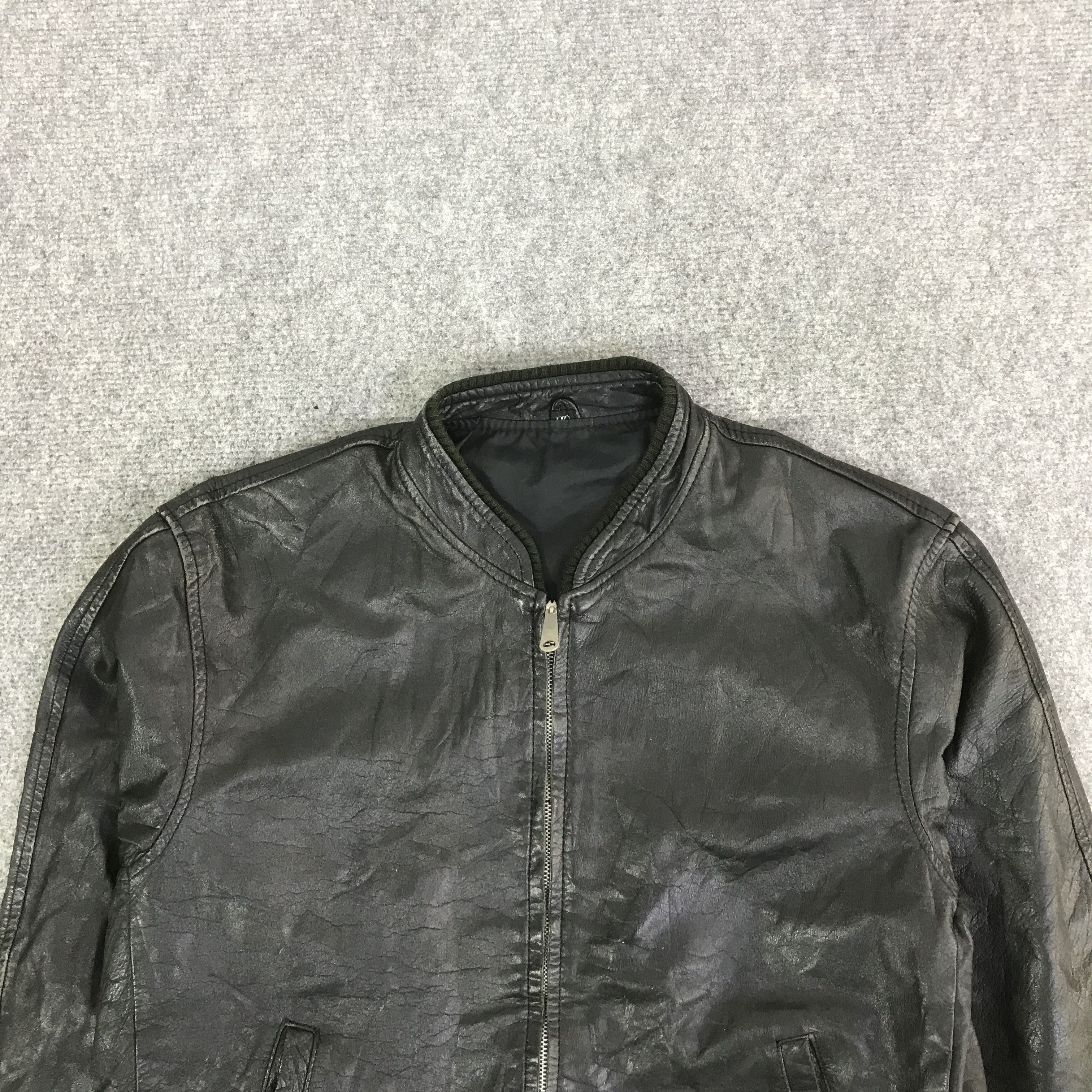 Japanese Brand JAPANESE BRAND LEATHER BOMBER JACKET K123B20 Size US M / EU 48-50 / 2 - 2 Thumbnail