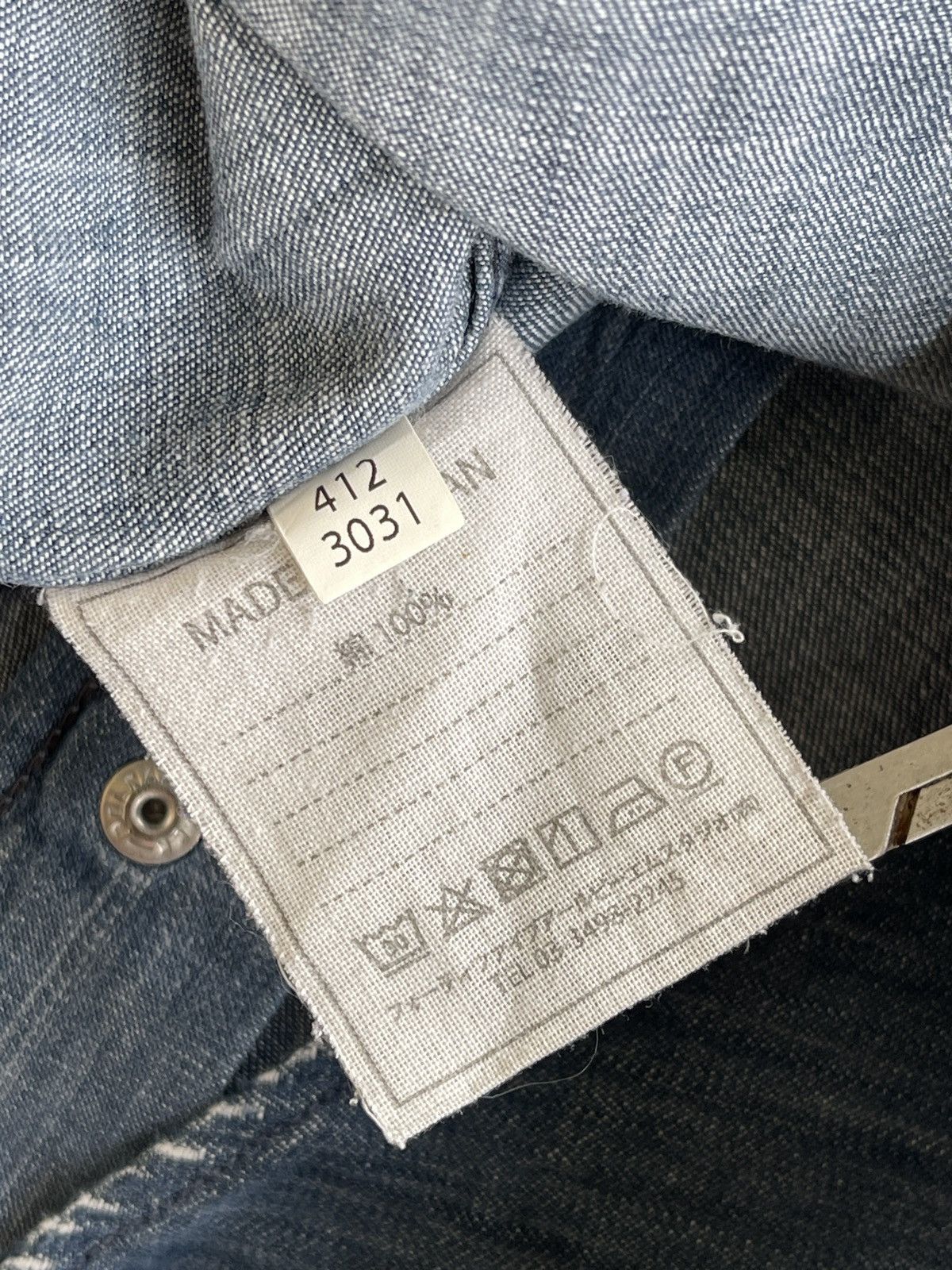 45rpm 45rpm Dungaree Denim Western Distressed Shirt Size US M / EU 48-50 / 2 - 17 Thumbnail