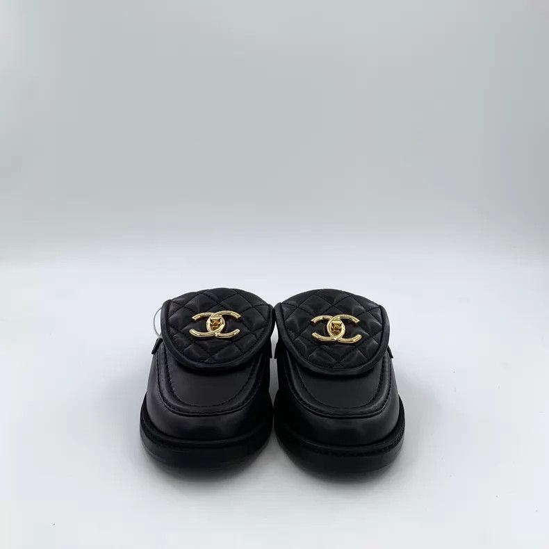 Chanel Chanel 25C black diamond double C logo lambskin wrap-head Size US 5.5 / IT 35.5 - 3 Thumbnail