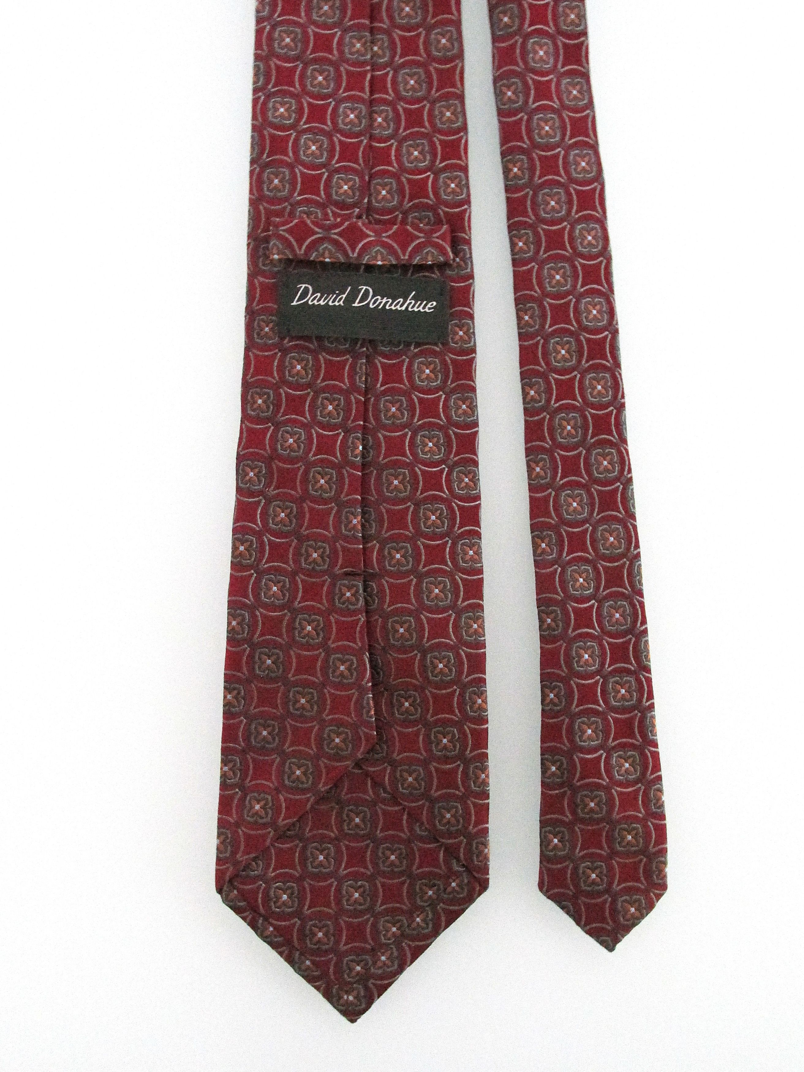 David Donahue David Donohue Men's Silk Tie Size ONE SIZE - 4 Thumbnail