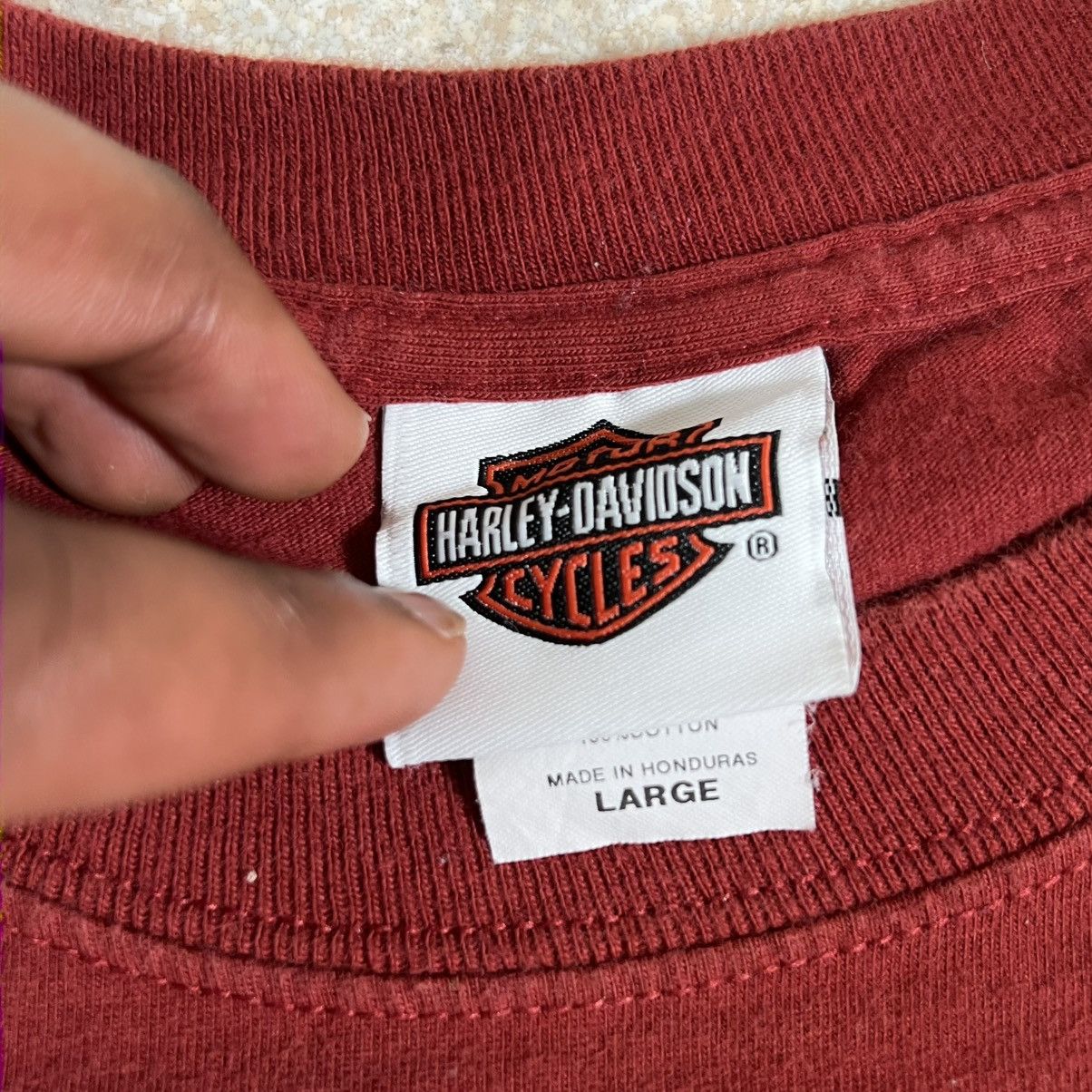 Harley Davidson Vintage Harley Davidson Miami Tshirt Biker Motorcycle Sz L Size US L / EU 52-54 / 3 - 3 Thumbnail