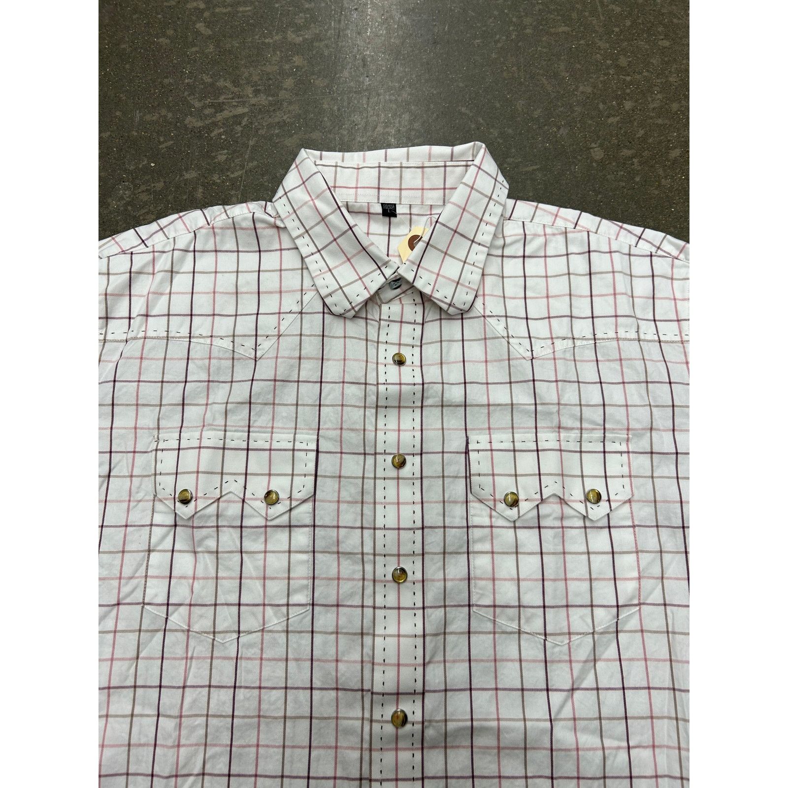 Vintage Vintage Western Pearl Snap Button Up Shirt Size US L / EU 52-54 / 3 - 3 Thumbnail