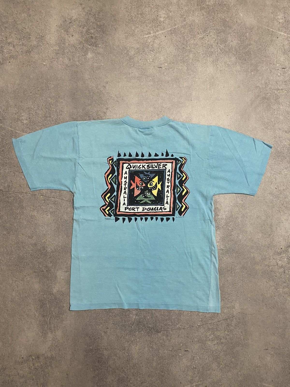 Quicksilver × Vintage Vintage Quicksilver 1993 Port Douglas Australia T Shirt Size US S / EU 44-46 / 1 - 1 Thumbnail