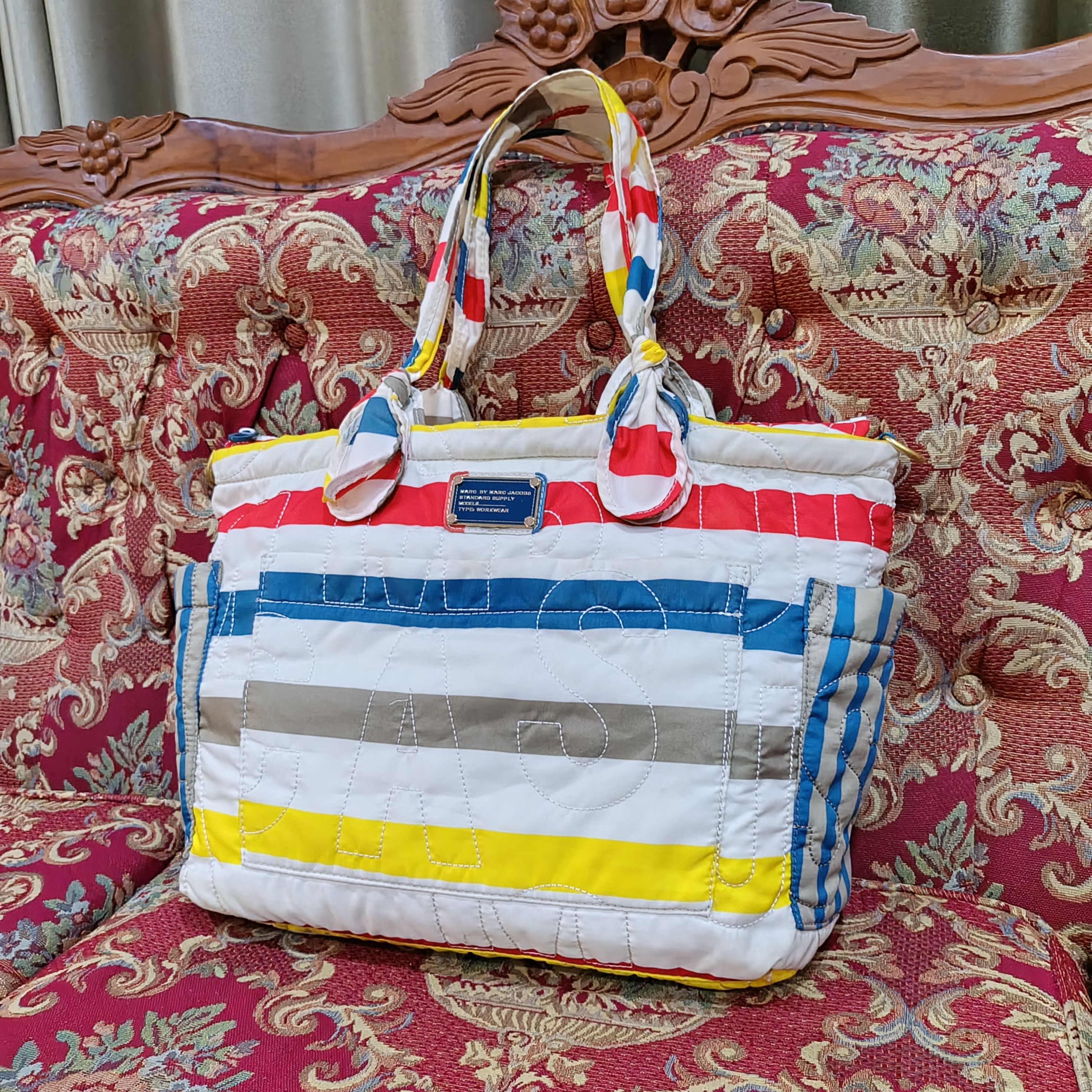 Marc by Marc Jacobs Marc By Marc Jacobs Multicolor Quilted Tote Bag Size ONE SIZE - 4 Thumbnail