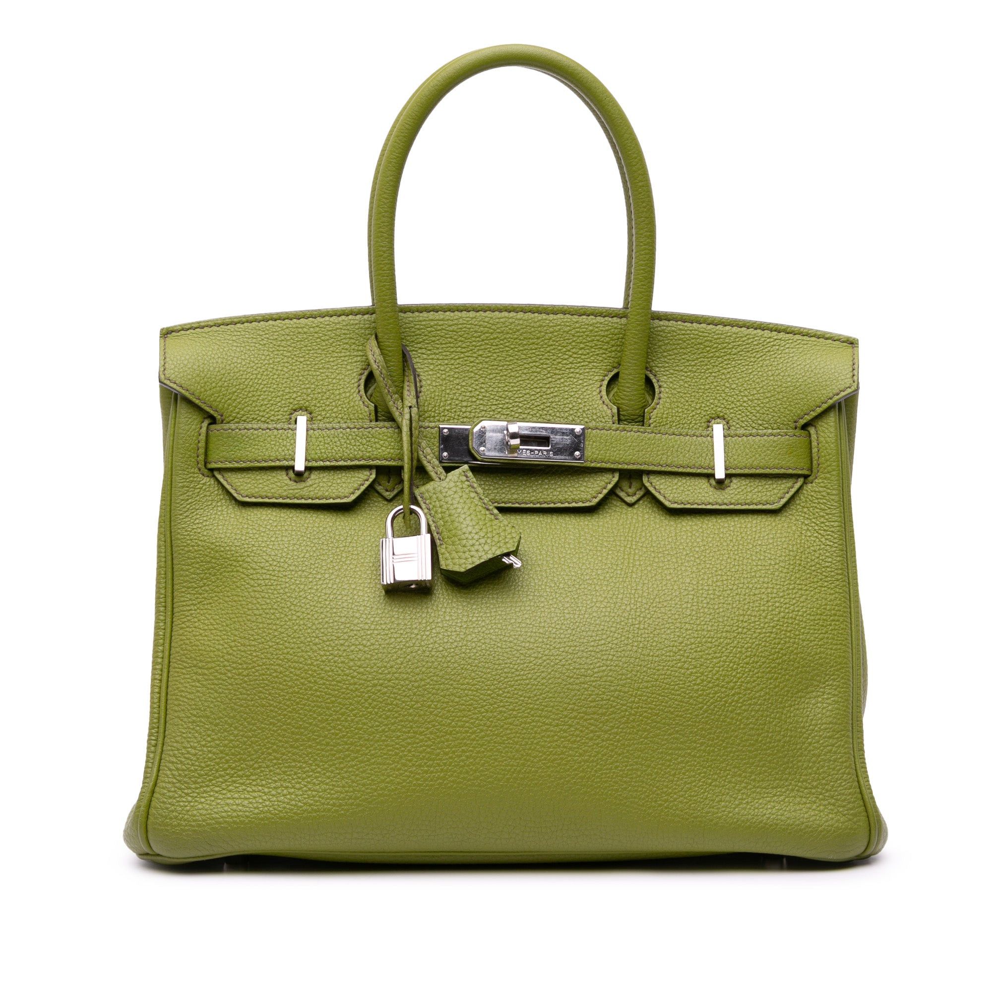 Hermes Hermès Togo Birkin Retourne 30 Green Size ONE SIZE - 1 Thumbnail