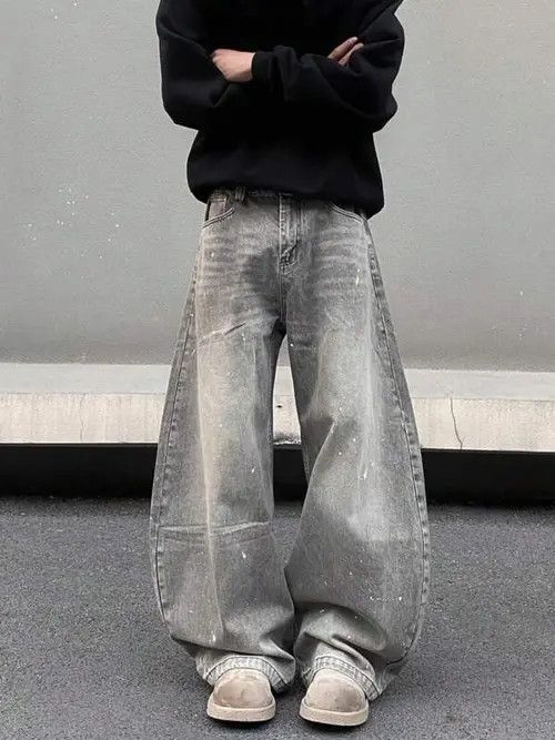 VIBE Washed BAGGY jeans Size US 32 / EU 48 - 3 Thumbnail