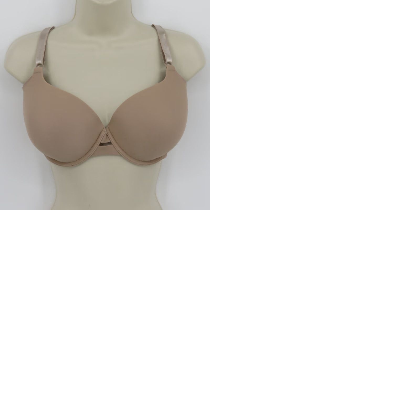 Vintage Warners 38C 01356 No Side Effects Full Coverage Underwire Bra Solid Beige Lined Size ONE SIZE - 9 Thumbnail