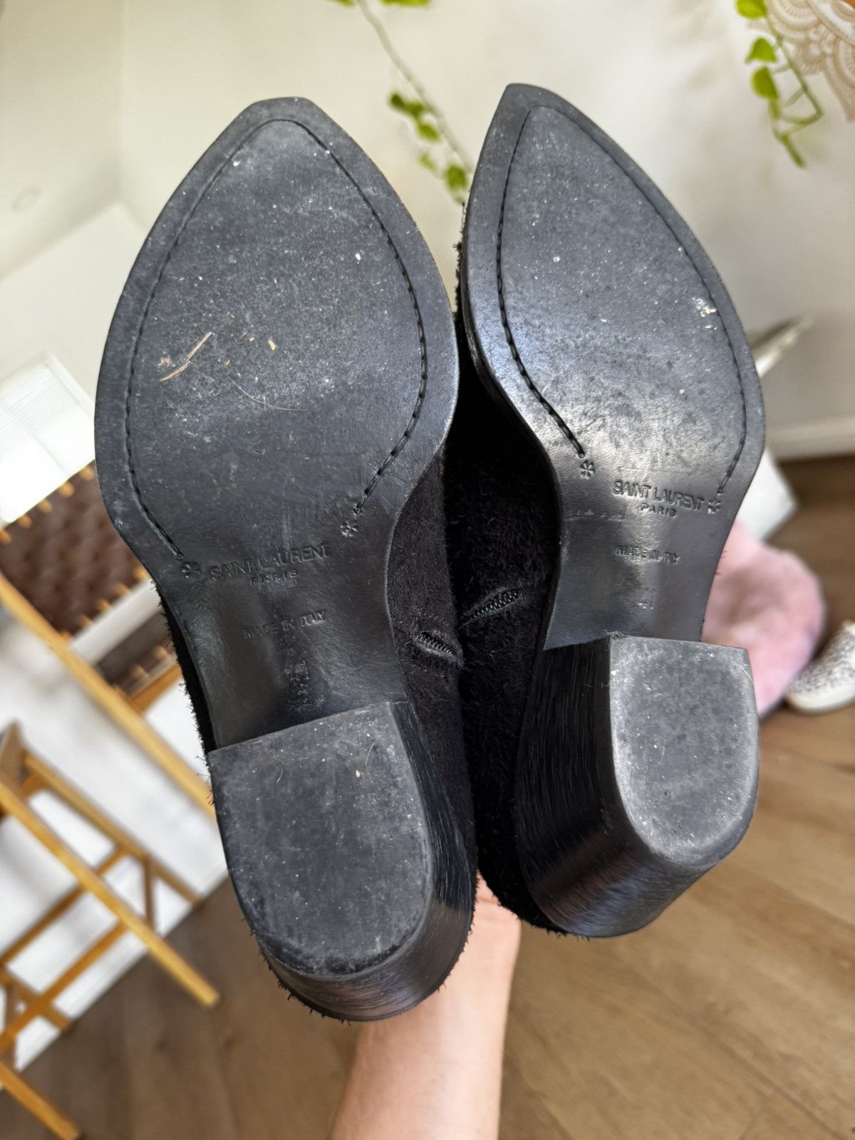 Saint Laurent Paris Suede Lukas Boots Size US 8 / EU 41 - 9 Thumbnail