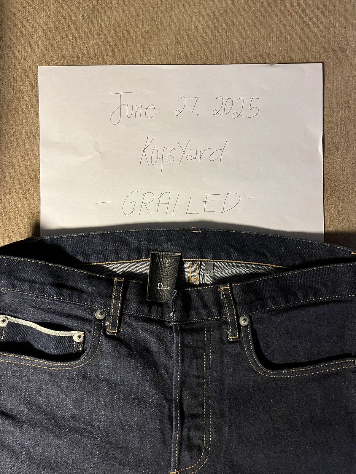 Dior Dior Homme Silver Selvedge Denim Size US 28 / EU 44 - 12 Thumbnail