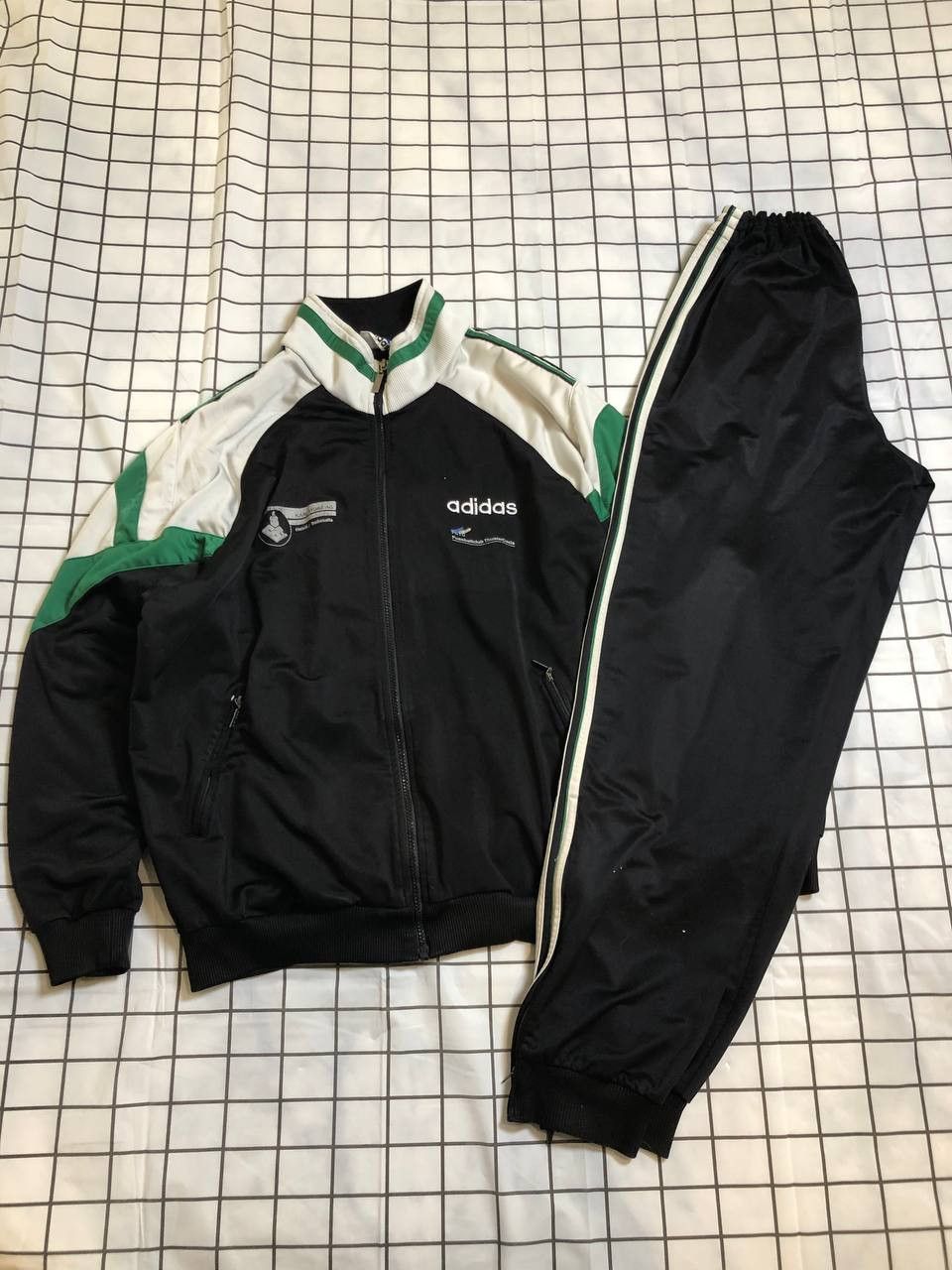 Adidas Adidas Set Football Suit Track Jacket Sweatpants Nylon Size US M / EU 48-50 / 2 - 1 Thumbnail