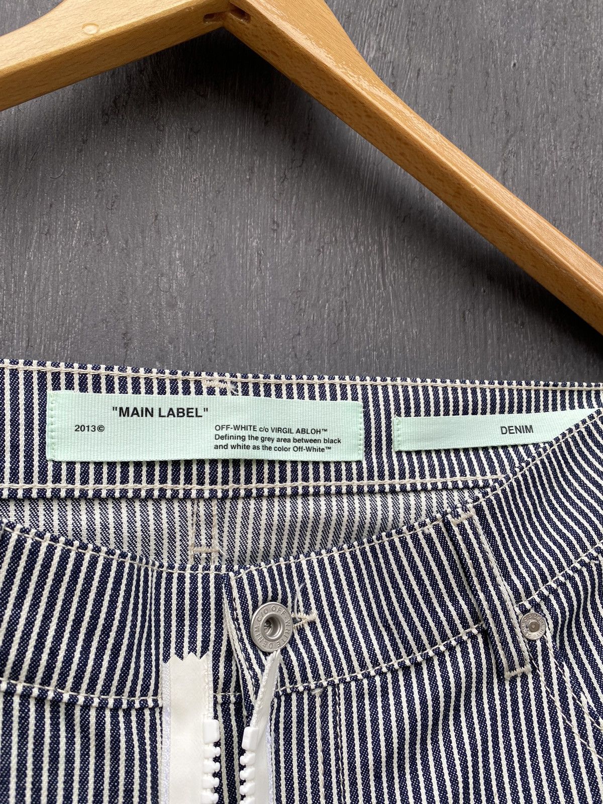 Off-White Off White Striped DENIM skirt Virgil Abloh size 44 Authentic Size 30" / US 8 / IT 44 - 6 Thumbnail