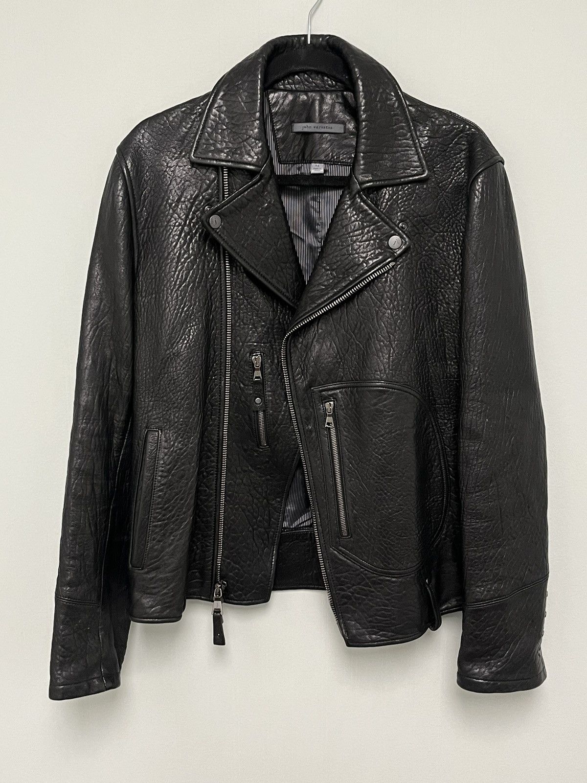 John Varvatos Biker Jacket With Zip Patch Pocket. EU 48 Size US M / EU 48-50 / 2 - 10 Thumbnail