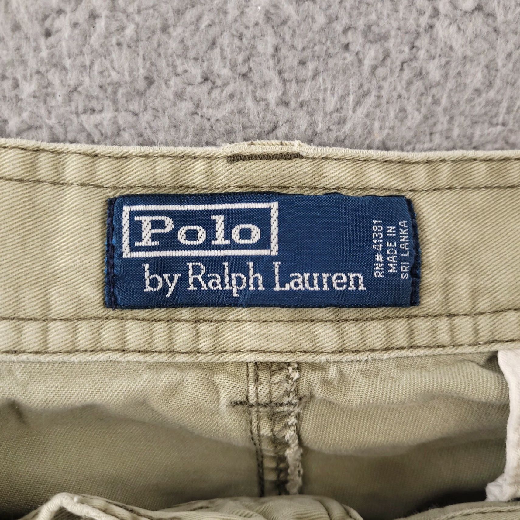 Polo Ralph Lauren VINTAGE Polo Ralph Lauren Cargo Shorts Mens 35 Mint Green Distressed Baggy Cotton Solid 90s Mens Size US S / EU 44-46 / 1 - 4 Thumbnail